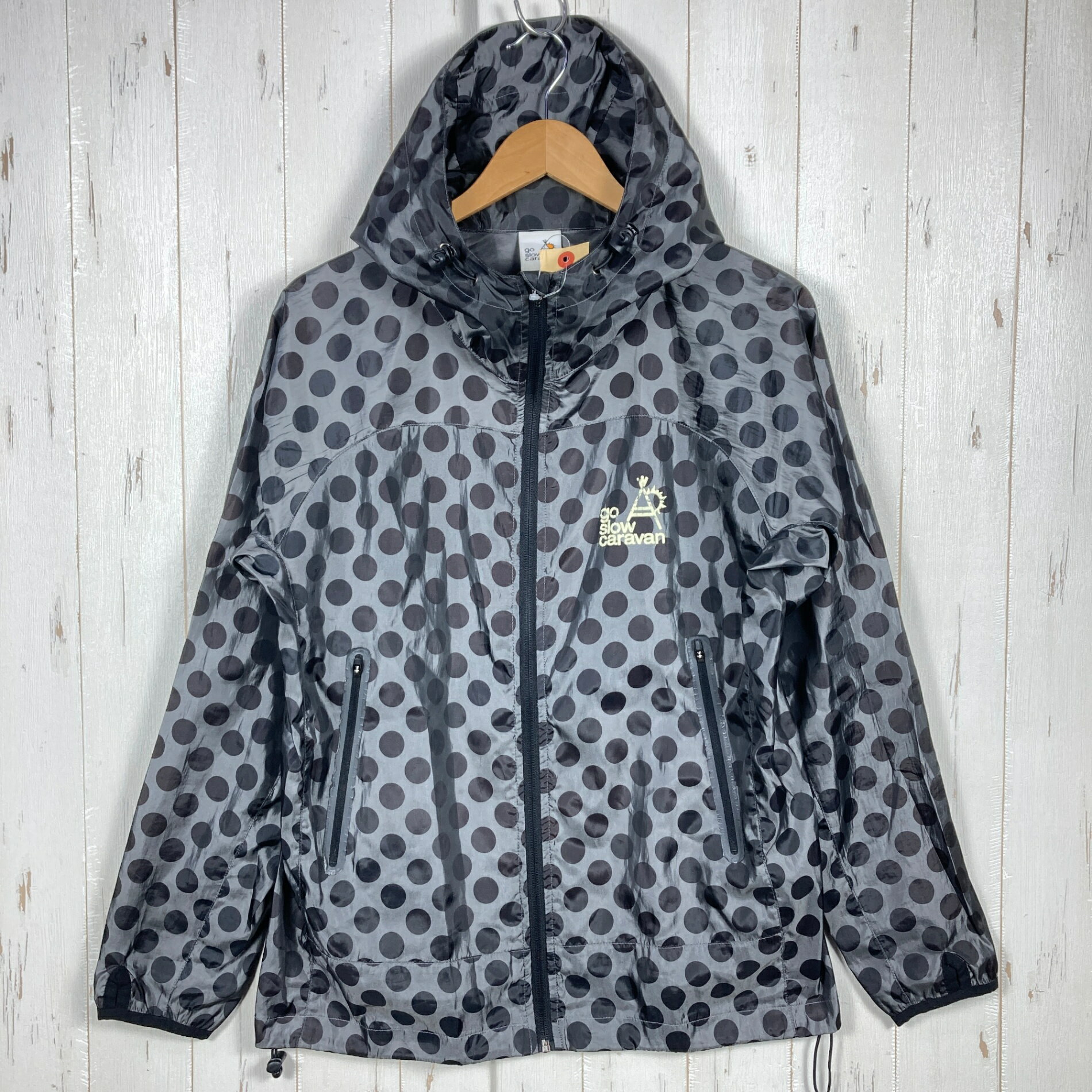 樂天商城 - 【Men's 3 グレー系】 Go Slow Caravan ( ゴースローキャラバン ) ドットウィンドシェルジャケット ポリエステル ウェア トップス アウター ジャケット ウィンドシェル z00053758 ウィンドシェル アウター ジャケット トップス