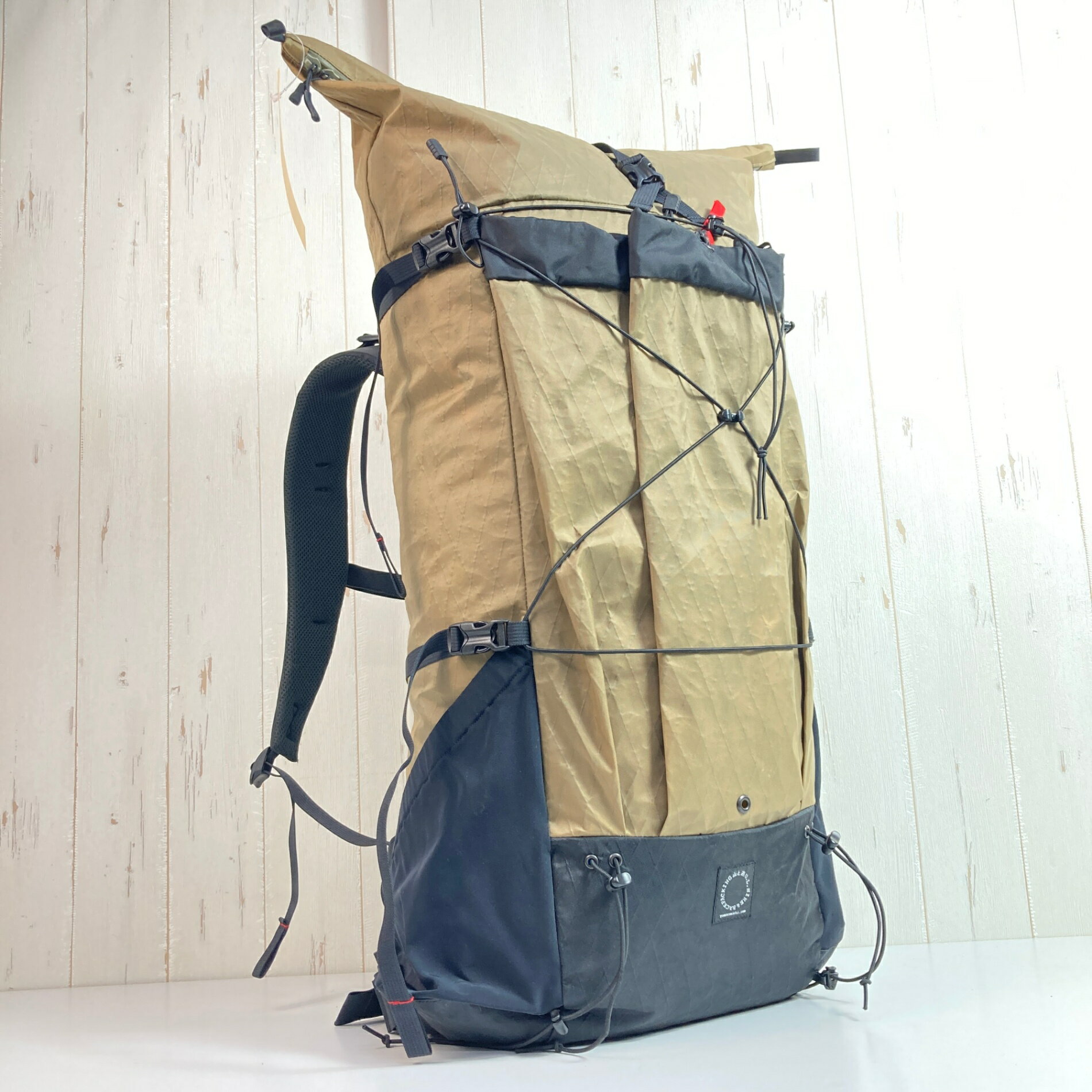 【L ベージュ系】 Yamatomichi ( 山と道 ) スリー スタンダード Three Standard + ブリーザブルパッド セット ナイロン バッグ ストレージ バックパック 容量【30L~54L】 X-Pac VX21 ( エックスパック