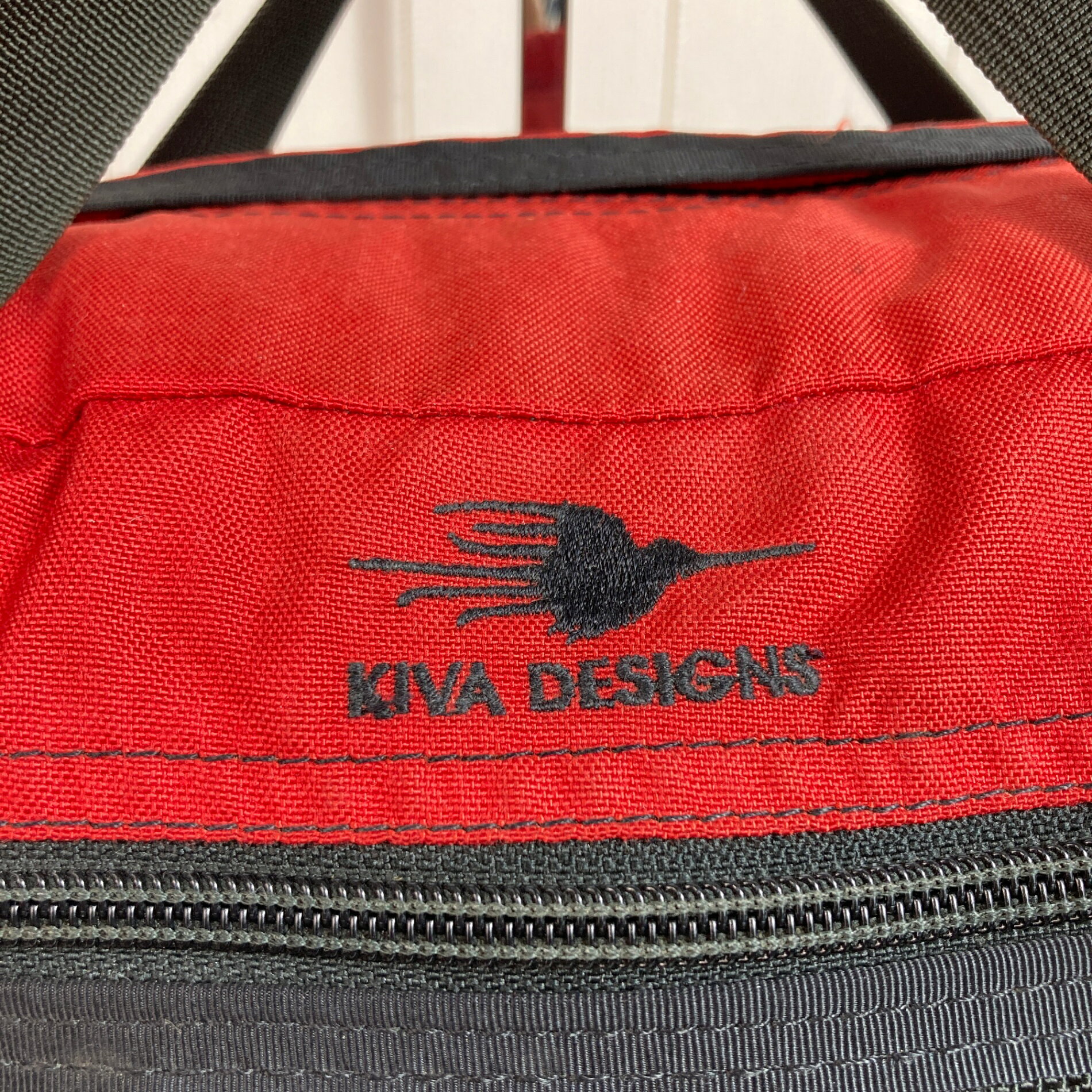 【OneSize レッド系】 1996 Kiva Designs ( キバデザイン ) ウエストバッグ ヒップ...