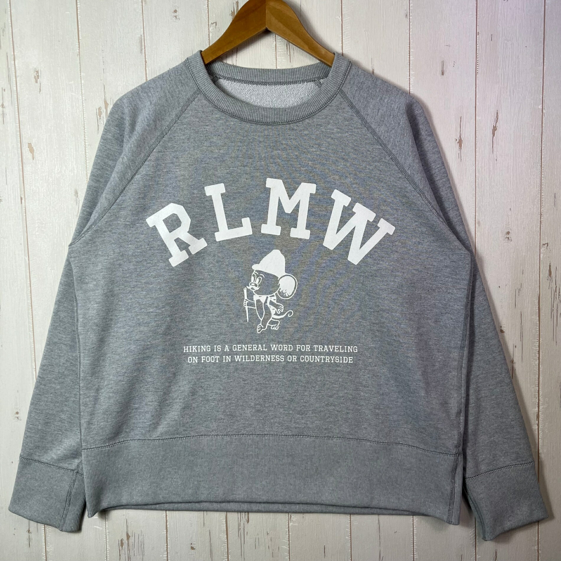 【Men's M グレー系】 2020 Rawlow Mountain Works ( ロウロウマウンテンワークス ) ゾディアック スウェットシャツ マウンテンマウス zodiac sweatshirt Mountain Mouse 生産終了モデル 入手困難 ジ