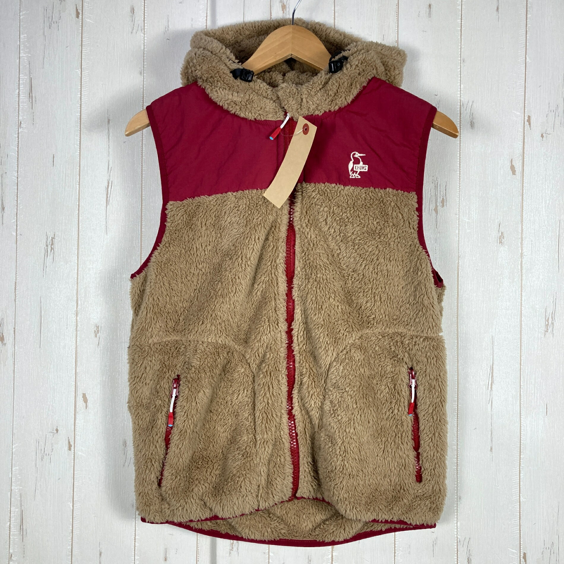 【Men's M ブラウン系】 Chums ( チャムス ) アウター エルモフリースベスト ポリエステル ウェア トッ..