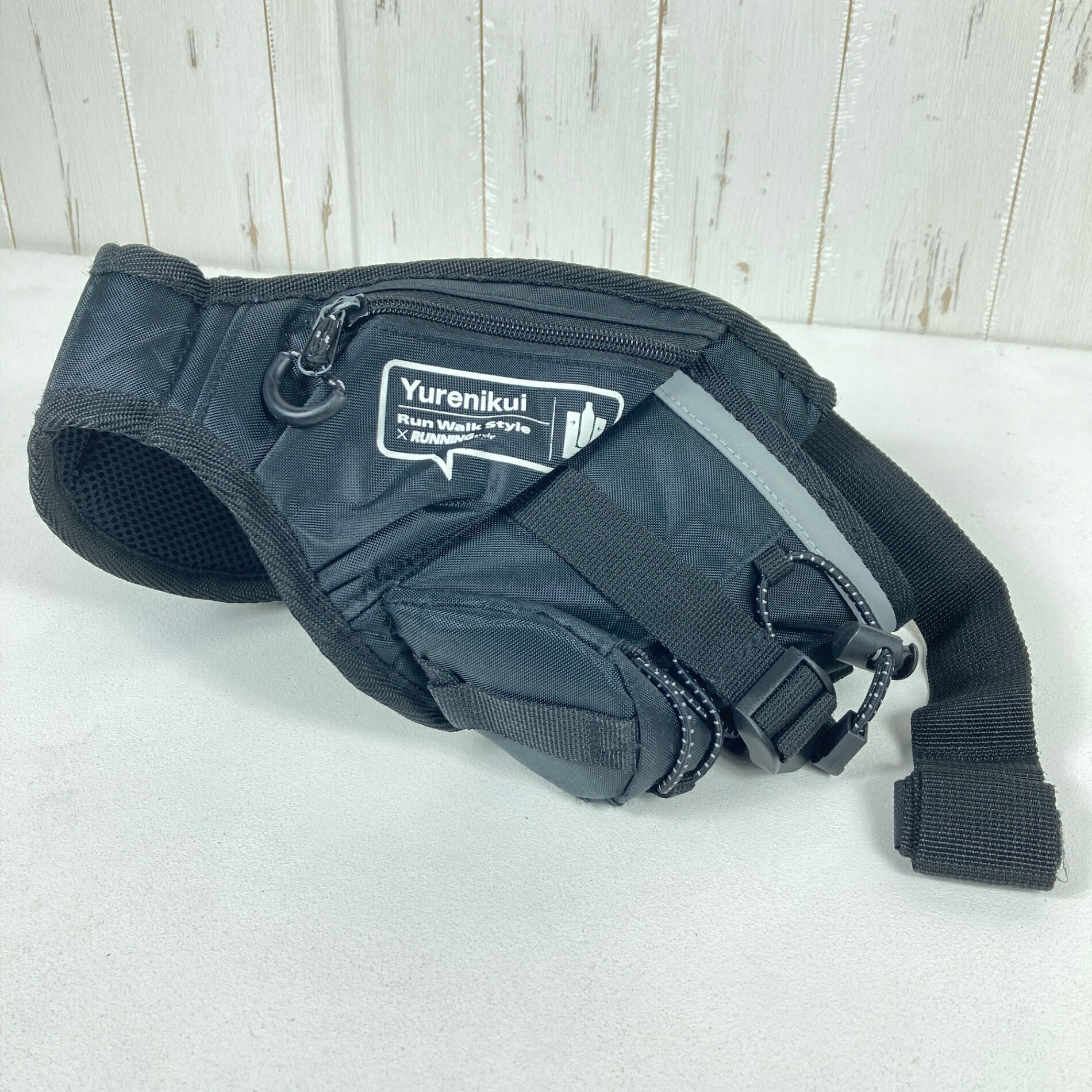 【OneSize ブラック系】 Run Work Style（ランワークスタイル） YURENIKUI ランニングポーチ バッグ ス..