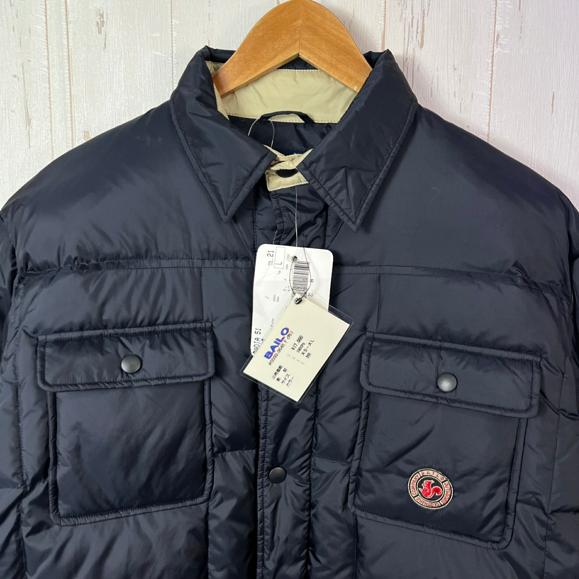 セカンドギア 2ndGear 楽天市場店の【Men's L ネイビー系】 Bailo ( バイロ ) カミショーネ ウォモ インサレーション ピューマ ジャケット Camicione Uomo In Piuma Jacket ダウン ウェア トップス アウター ジャケット ダウンインサレーション z0005｜アングル2