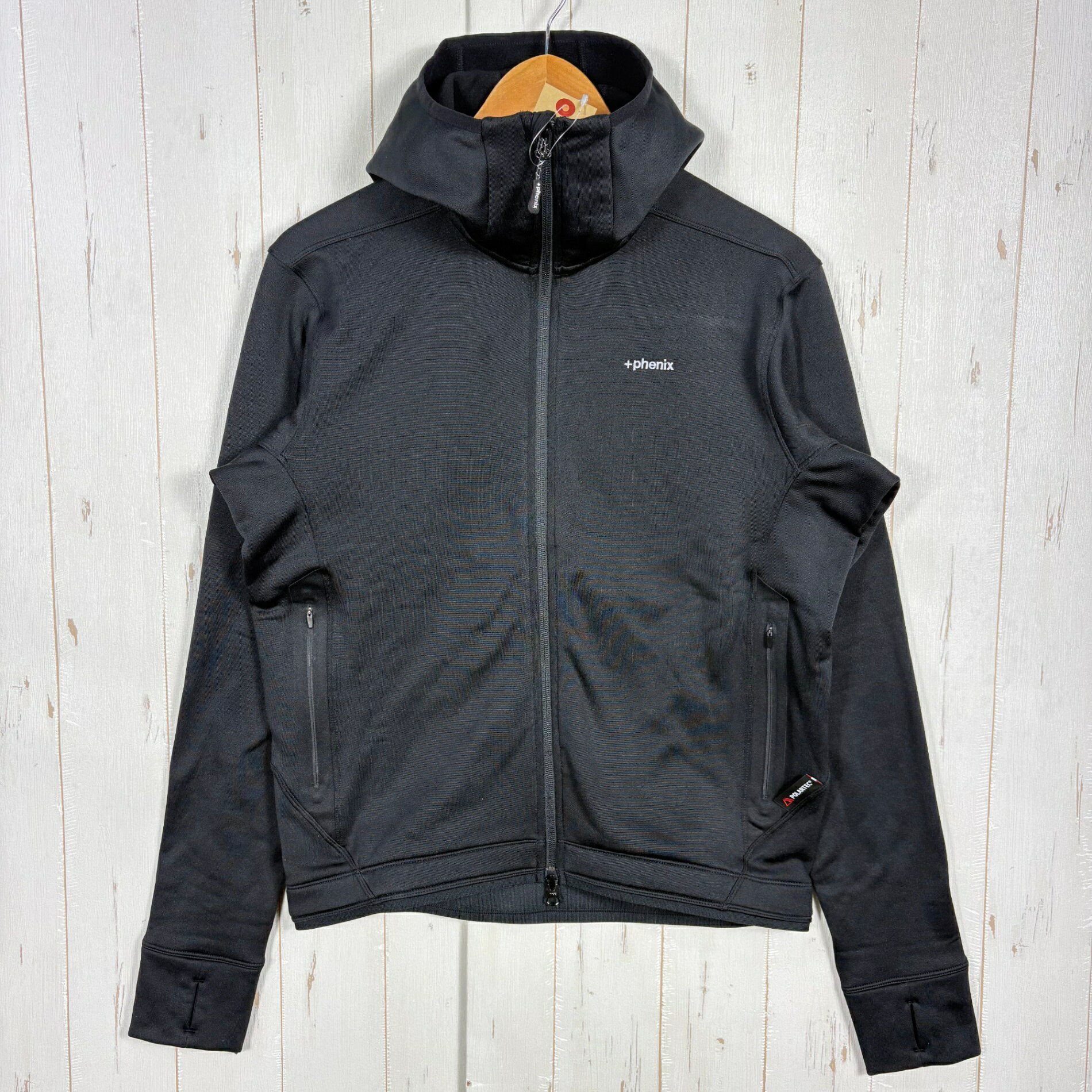 乐天商城 - 【Men's S ブラック系】 Phenix ( フェニックス ) パワー ストレッチ ジップ アップ フーディ POWER STRETCH ZIP UP HOODY プラスフェニックス ポリエステル ウェア トップス アウター ジャケット フリース ポーラテック・