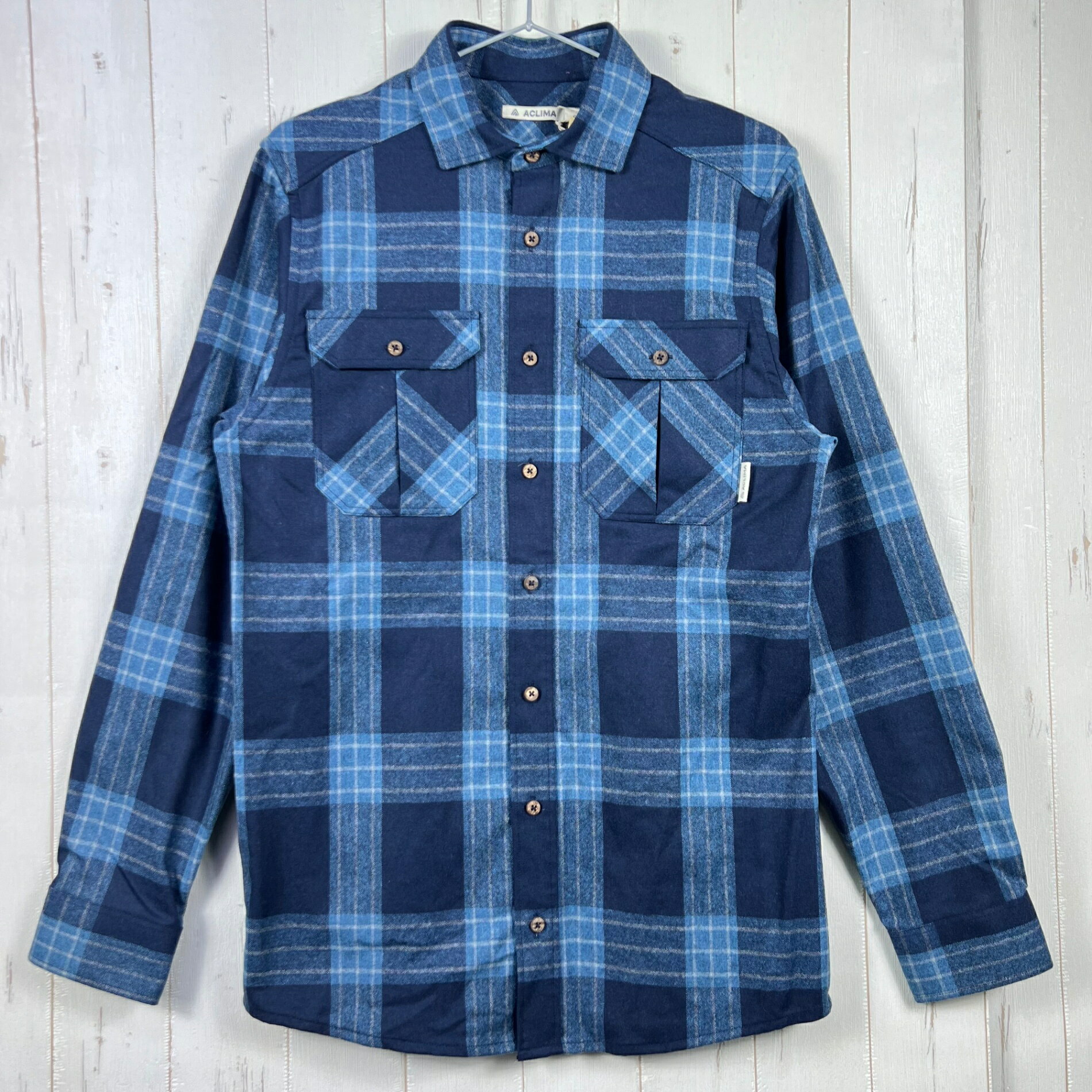 【Men's M ネイビー系】 Aclima ( アクリマ ) レジャーウール リボーン ウール シャツ LeisureWool ReBorn Wool Shirt 106310 366 CHECK NAVY/JEANS z00055894 366 CHECK NA