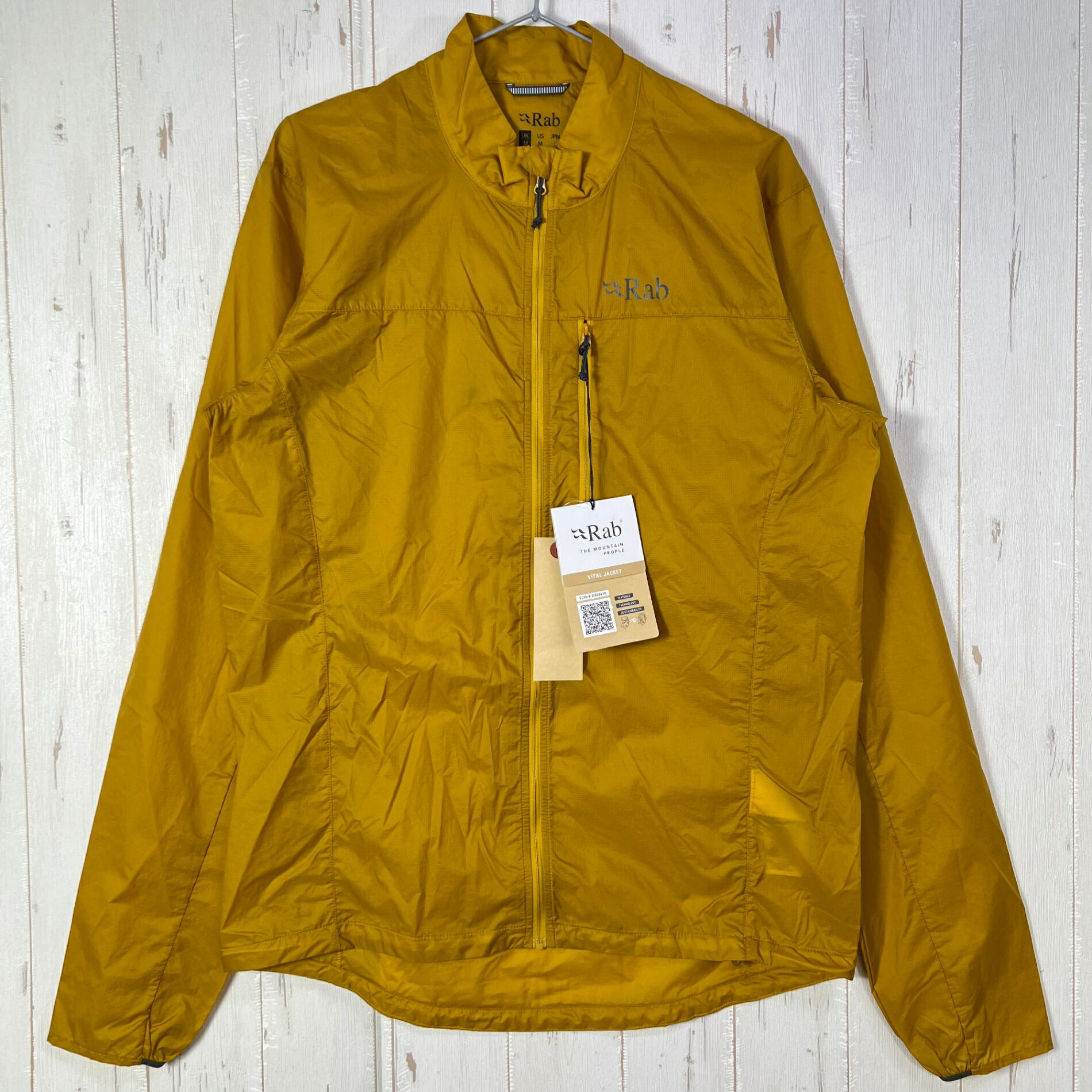 樂天商城 - 【Men's M カーキ系】 Rab ( ラブ ) バイタル ジャケット Vital Jacket QWS-49 SAHARA z00056123 SAHARA ウィンドシェル アウター ジャケット トップス ウェア