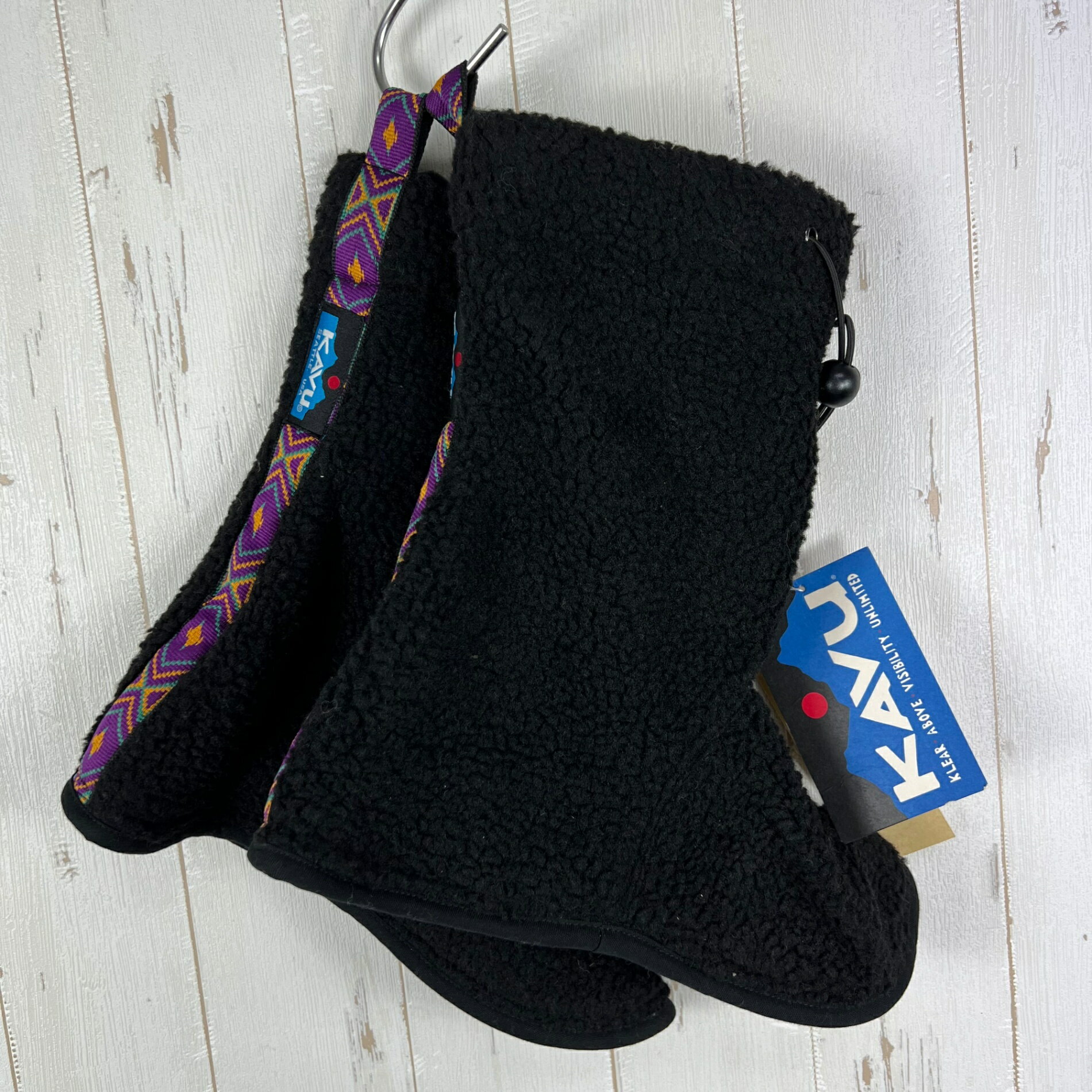乐天商城 - 【Unisex M ブラック系】 Kavu ( カブー ) ボアソックス Boa Socks 19821112 BLACK z00056013 BLACK テントシューズ フットウェア