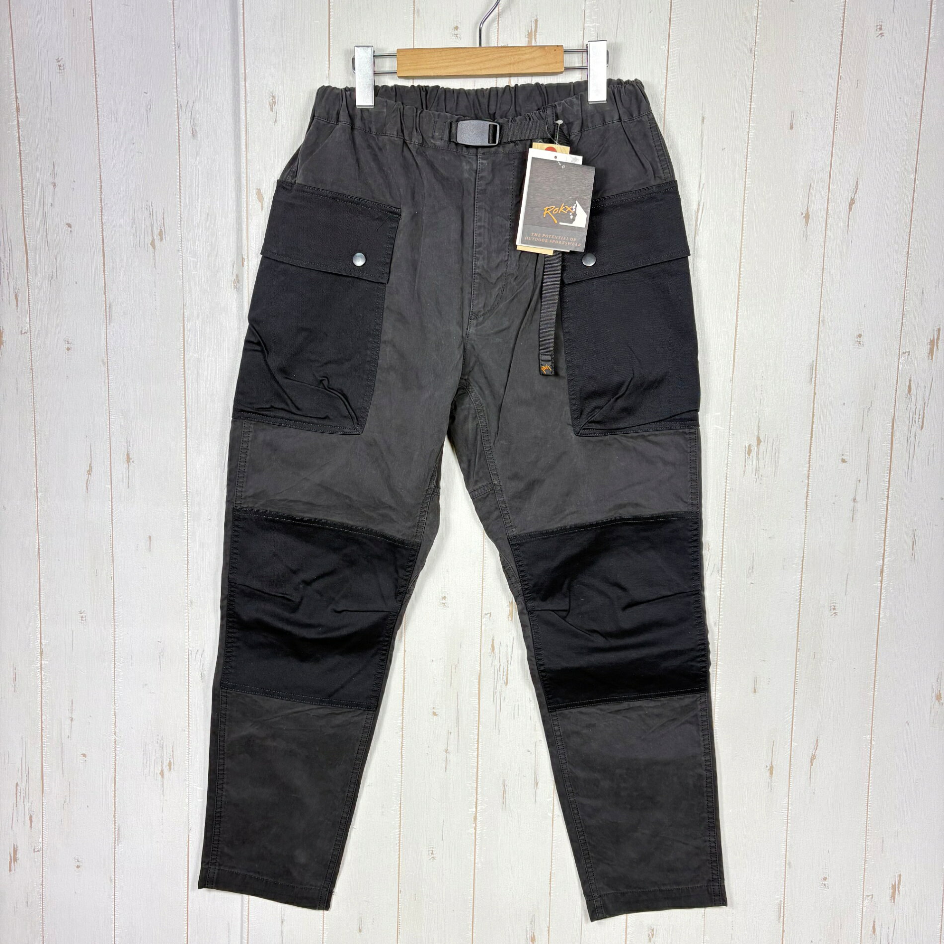 サージュデクレ カーゴパンツ メンズ 【Men's M ブラック系】 Rokx ( ロックス ) クライミング カーゴ パンツ バイ サージュデクレ Climbing Cargo Pant by Sage De Cret RXMFROX-8 BLACK z00056139 BLACK コットン ロングパ