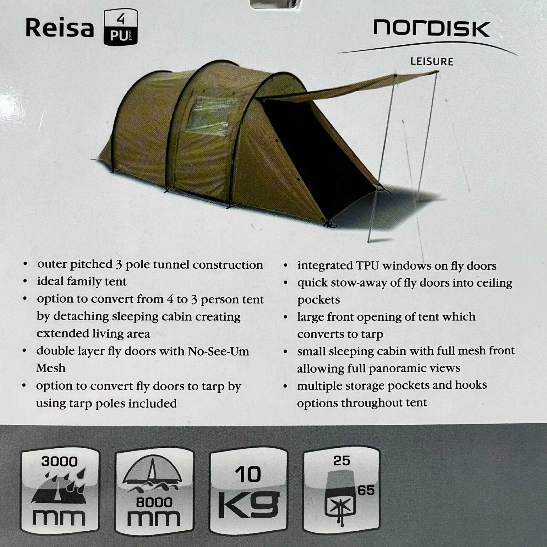 乐天商城 - 【OneSize ベージュ系】 Nordisk ( ノルディスク ) レイサ 4 Japan Reisa 4 Japan 84065300 Beige z00056913 Beige キャンピングテント テント キャンピングギア