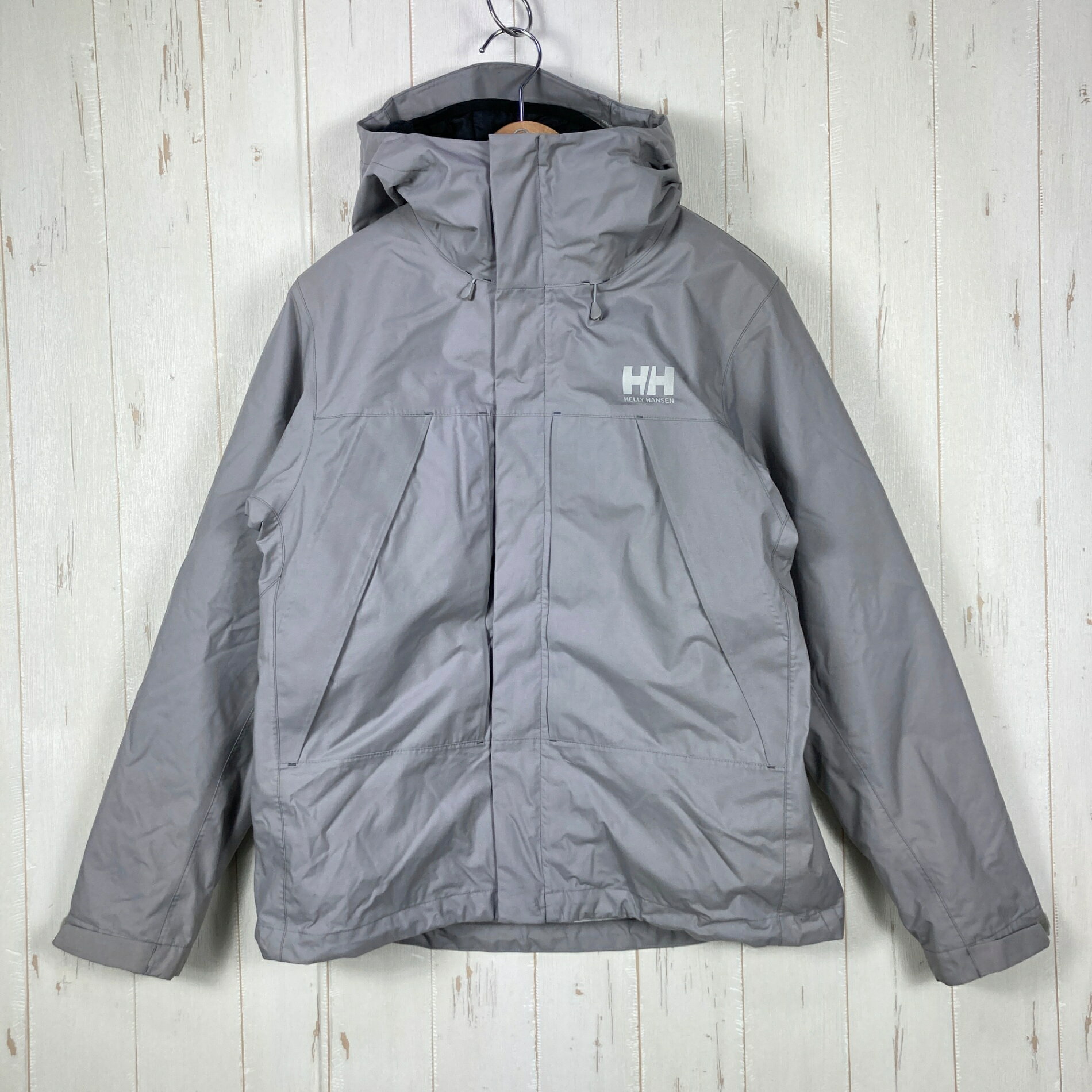 乐天商城 - 【Women's L グレー系】 Helly Hansen ( ヘリーハンセン ) スカンザ 3ウェイ ジャケット Scandza 3way Jacket ナイロン ウェア トップス アウター ジャケット 化繊インサレーション プリマロフト・ブラック・インサレーション