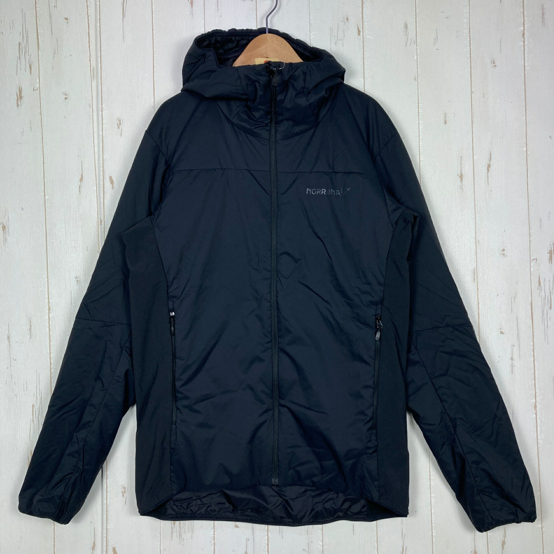乐天商城 - 【Men's S ブラック系】 Norrona ( ノローナ ) フェムンド サーモ60 ジップ フード Femund Thermo60 Zip Hood 化繊ダウン ウェア トップス アウター ジャケット 化繊インサレーション プリマロフト・ブラック・インサレーシ