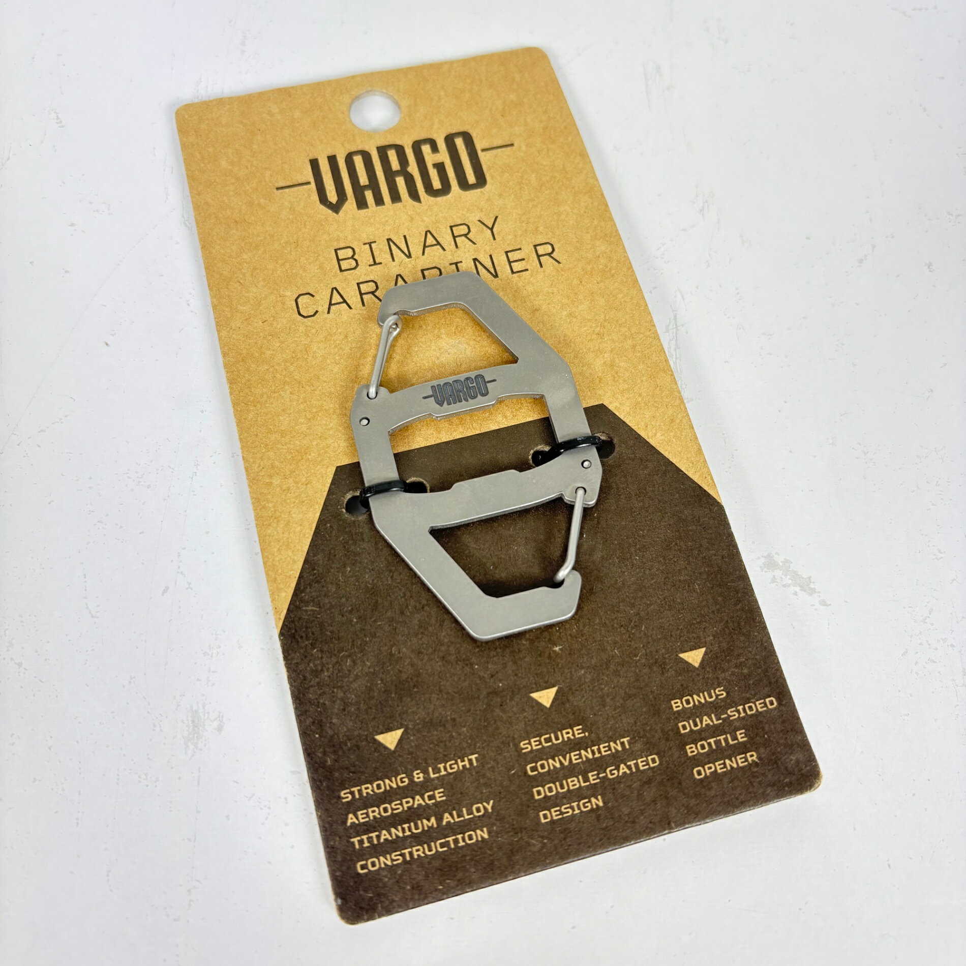 樂天商城 - 【OneSize シルバー系】 Vargo ( ヴァーゴ ) バイナリーカラビナ Binary Carabiner T-484 z00056890
