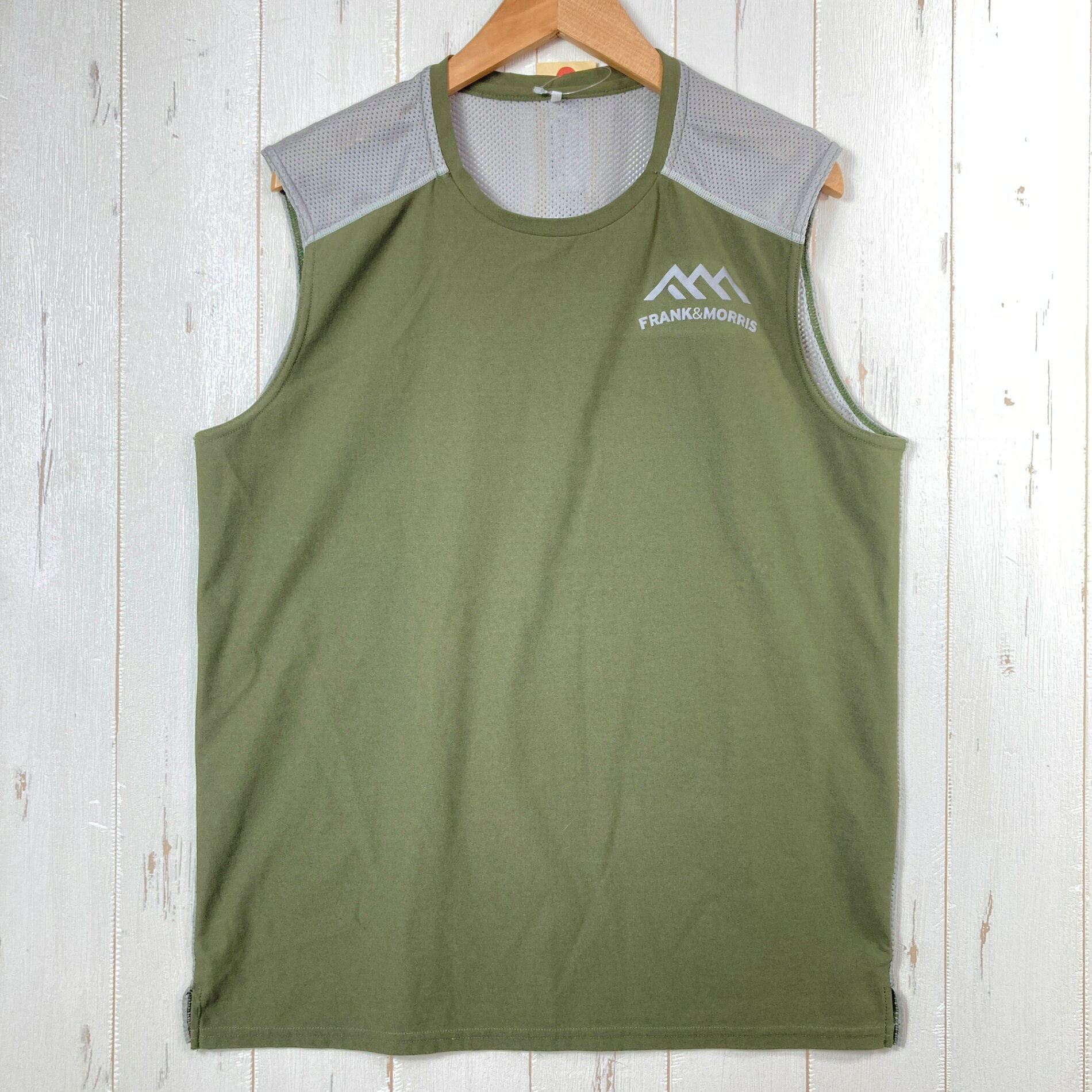 乐天商城 - 【Men's M グリーン系】 Frank&Morris（フランク&モリス） メッシュ スリーブレス MEsh Sleeveless ポリエステル ウェア トップス インナー シャツ タンクトップ ノースリーブシャツ z00057172 タンクトップ ノースリーブ