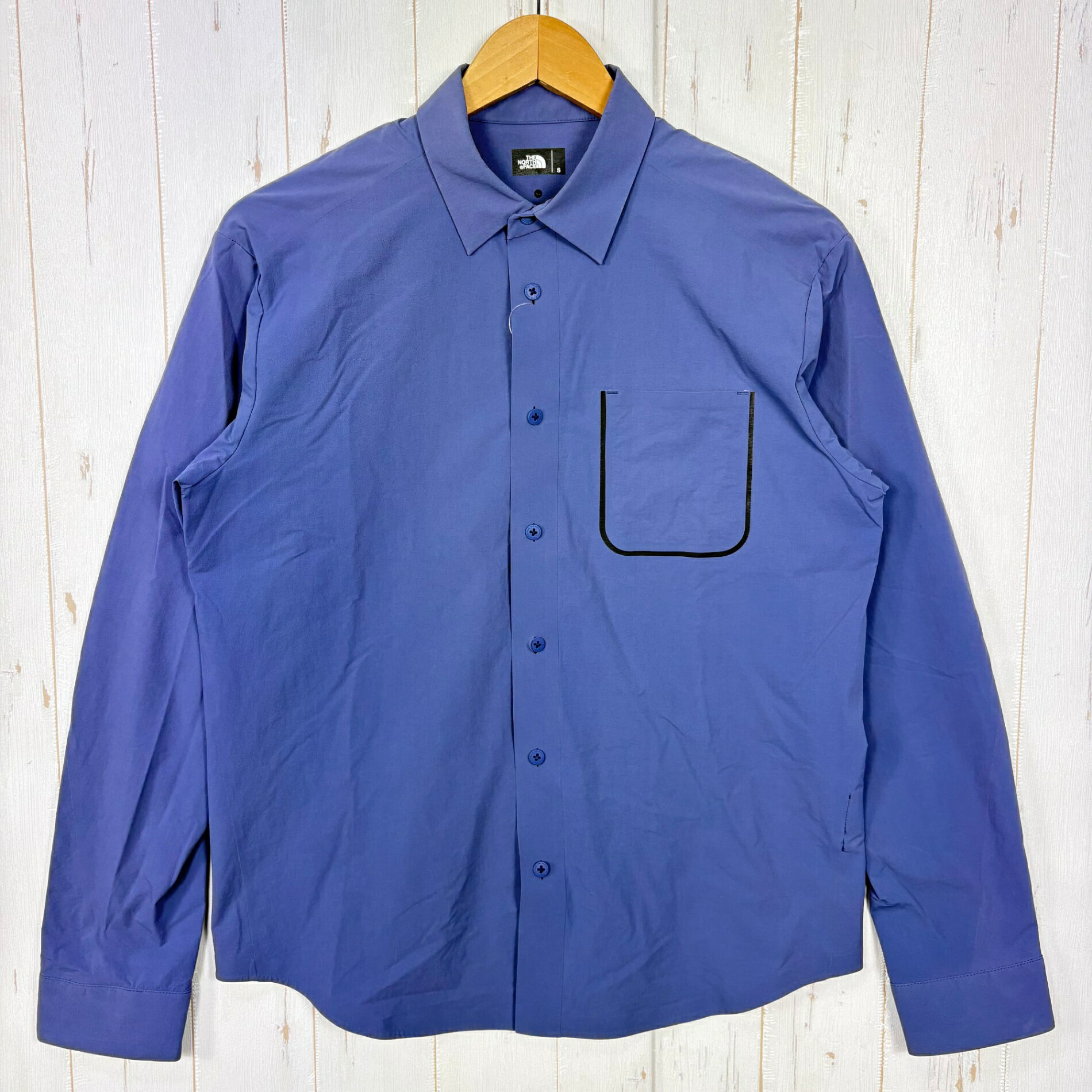 乐天商城 - 【Men's S ブルー系】 The North Face ( ザ・ノースフェイス ) サイエンス オブ ムーブメント ロングスリーブ テック シャツ SoM L S Tech Shirt ナイロン ウェア トップス インナー シャツ ロングスリーブシャツ 化繊