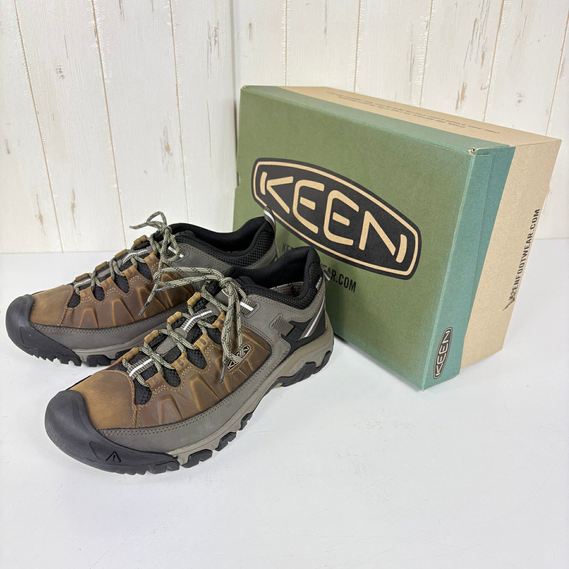 樂天商城 - 【Men's 28.0cm ブラウン系】 Keen ( キーン ) ターギー 3 ウォータープルーフ M Targhee III WP M 1017783 BUNGEE CORD/BLACK z00057627 BUNGEE CORD/BLACK ハイキングシューズ フットウ