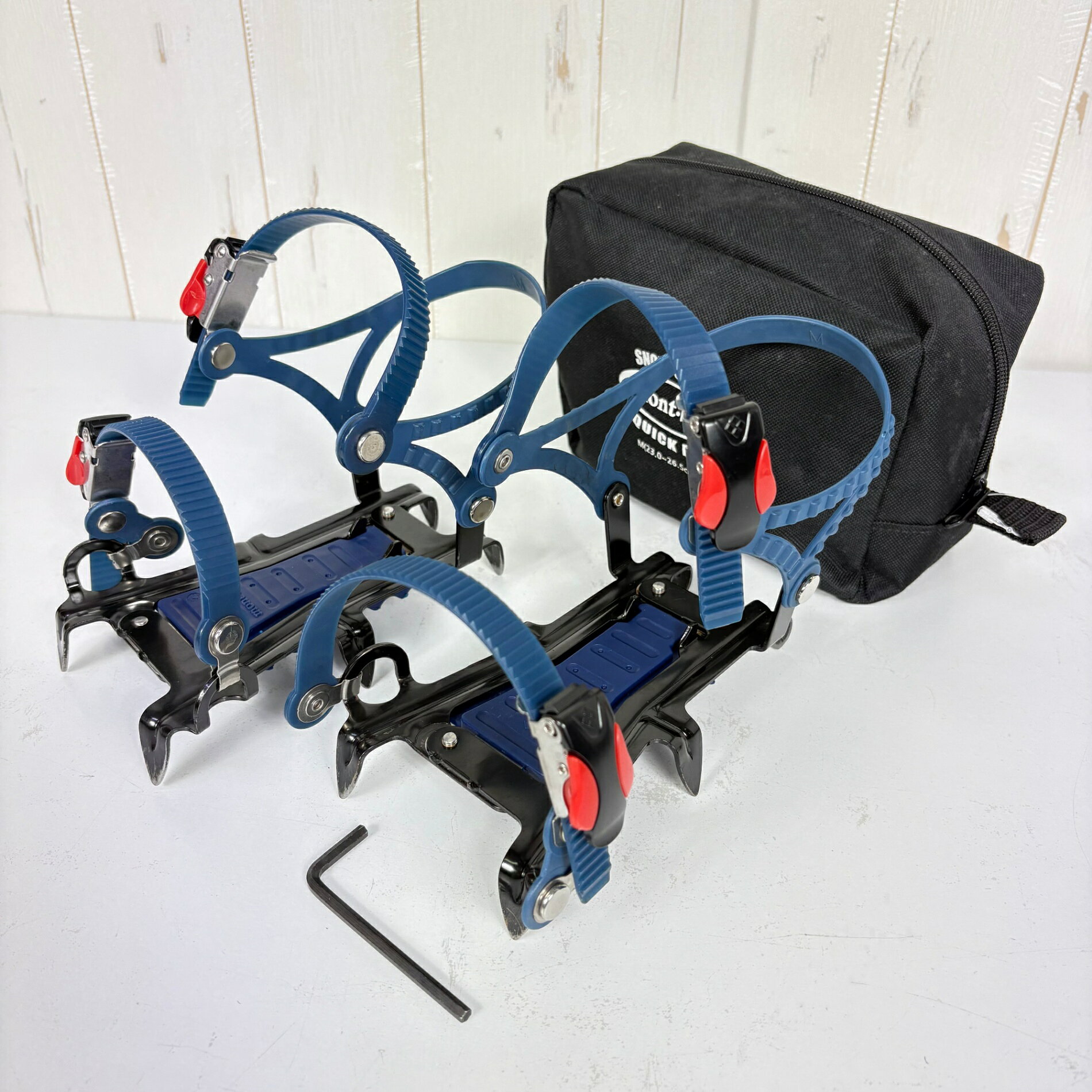 乐天商城 - 【OneSize ネイビー系】 Montbell ( モンベル ) スノースパイク6 クイックフィット Snow Spike 6 Quick Fit ウィンターギア クランポン アイゼン z00057503 クランポン アイゼン ウィンターギア