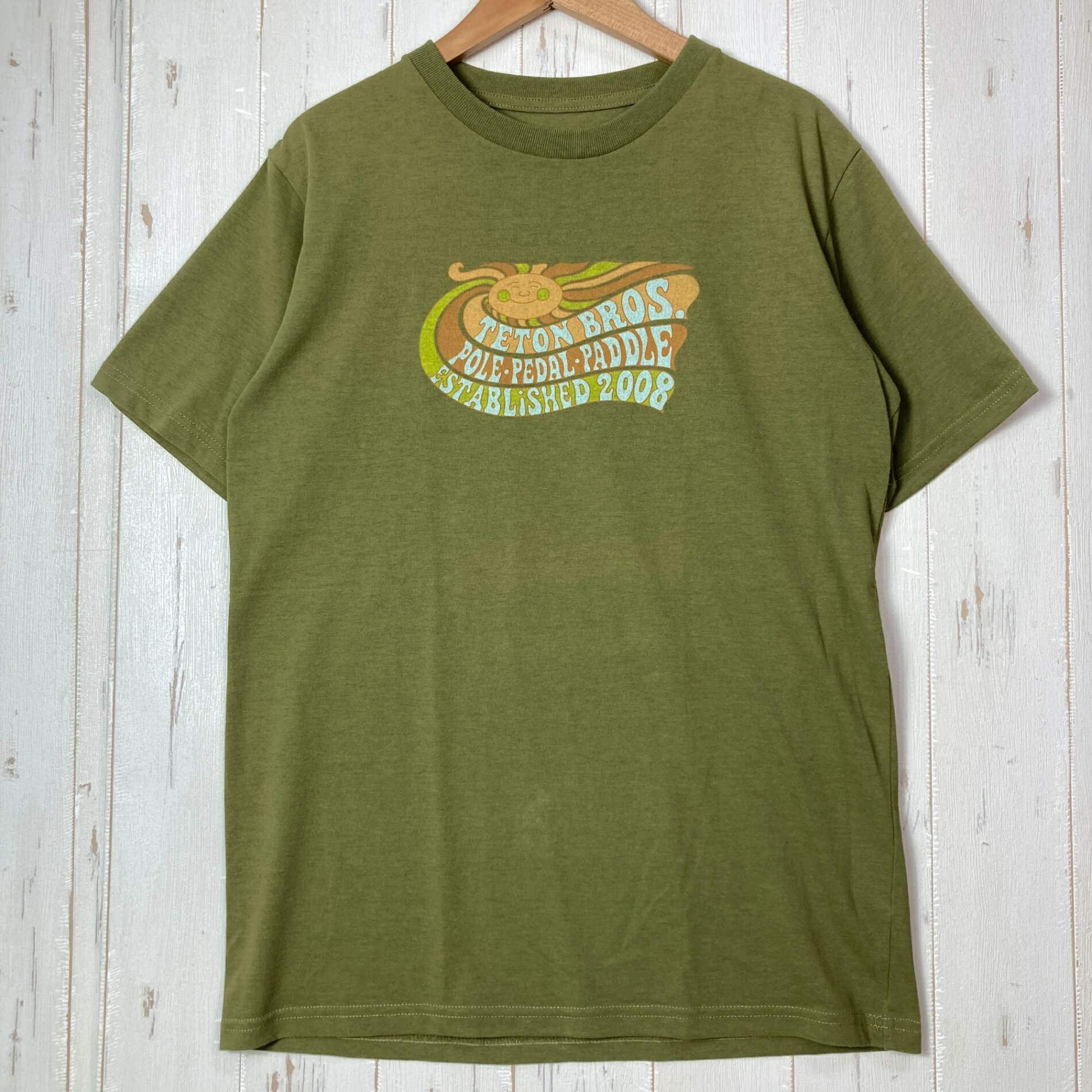 樂天商城 - 【Men's S グリーン系】 Teton Bros ( ティートンブロス ) ポールペダルパドル ティー Pole Pedal Paddle Tee ポリエステル ウェア トップス インナー シャツ ショートスリーブTシャツ クルーネック 化繊 z00055455