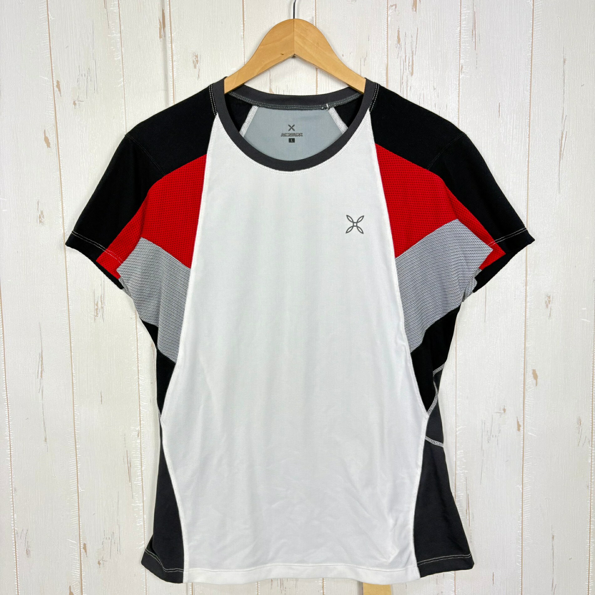 乐天商城 - 【Men's L ホワイト系】 Montura ( モンチュラ ) マグリア ティーシャツ Maglie T Shirt ポリエステル ウェア トップス インナー シャツ ショートスリーブTシャツ クルーネック 化繊 z00057539 化繊 ショートスリーブTシ