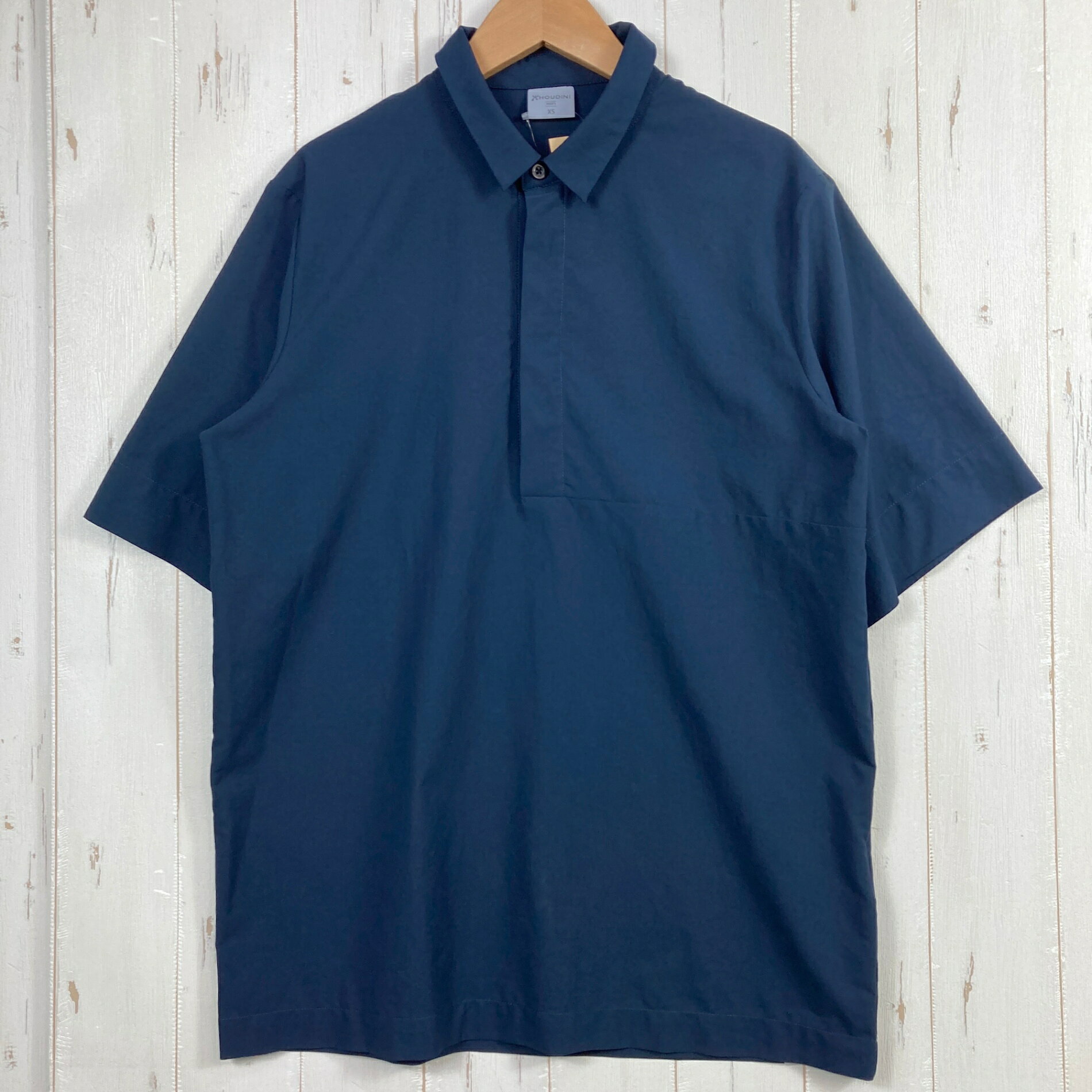 乐天商城 - 【Men's XS ネイビー系】 Houdini ( フーディニ ) コスモシャツ Cosmo Shirt ポリエステル ウェア トップス インナー シャツ ショートスリーブシャツ 化繊 z00054825 化繊 ショートスリーブシャツ インナー シャツ トッ