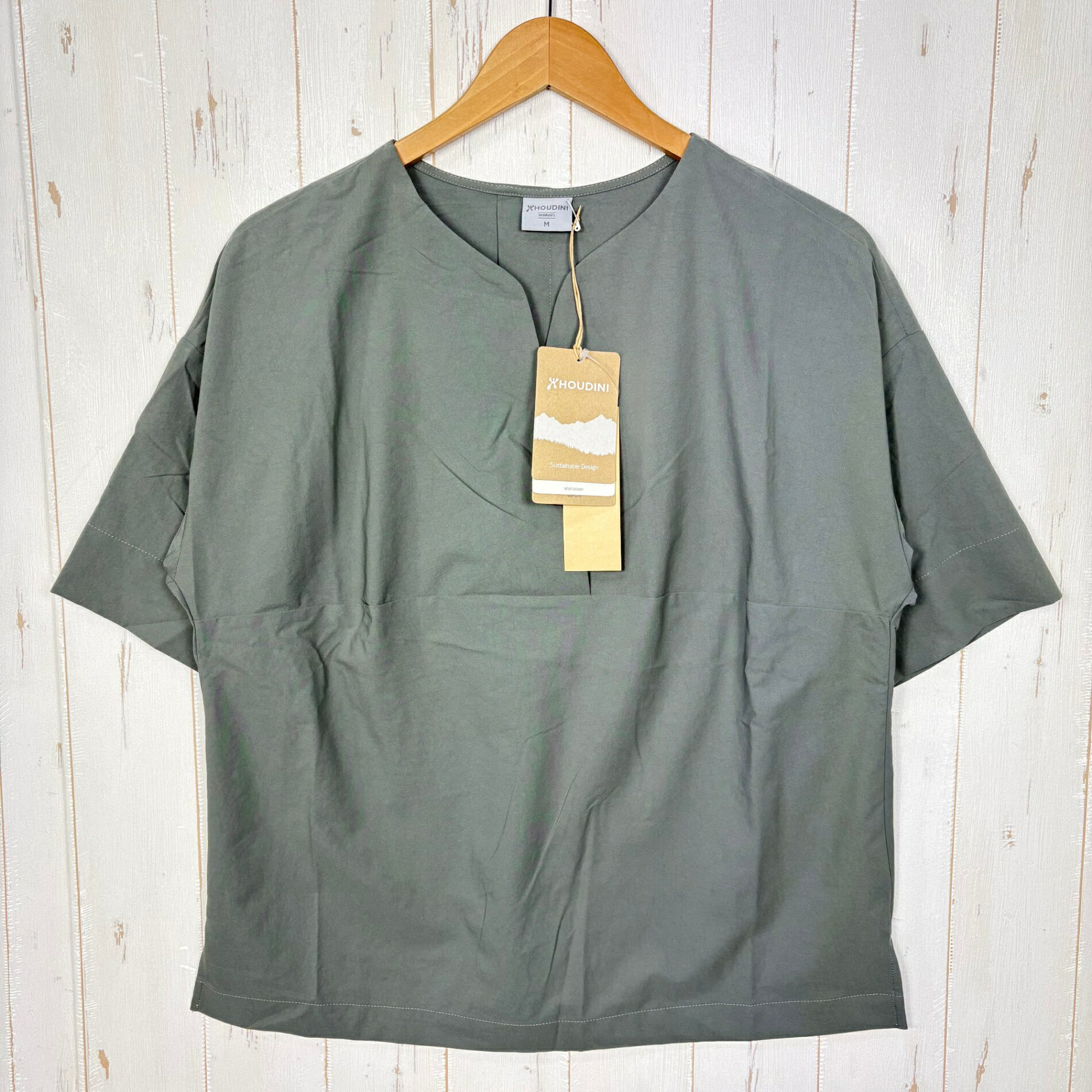 乐天商城 - 【Women's XS グレー系】 Houdini ( フーディニ ) ウィメンズ コスモ トップ W's Cosmo Top 138724 GEYSER GREY z00055965 GEYSER GREY 化繊 ショートスリーブTシャツ クルーネック インナー シャ
