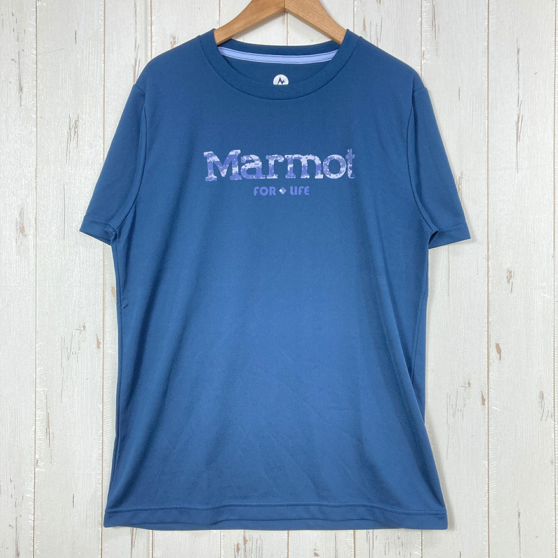 乐天商城 - 【Men's M ネイビー系】 Marmot ( マーモット ) マーモット ロゴ QD H/S T MARMOT LOGO QD H/S T ポリエステル ウェア トップス インナー シャツ ショートスリーブTシャツ クルーネック 化繊 z00054519 化繊