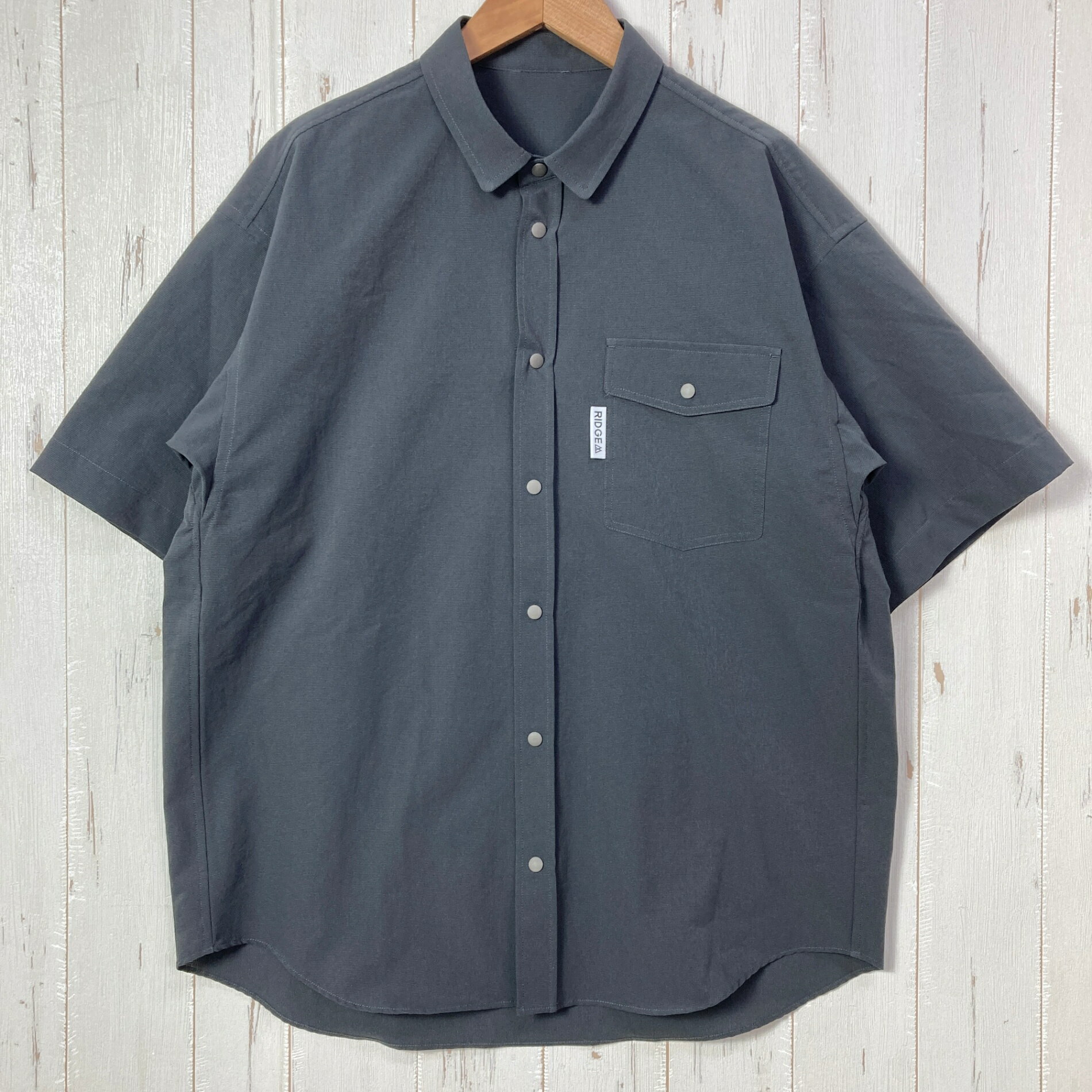 樂天商城 - 【Men's S グレー系】 Ridge Mountain Gear ( リッジマウンテンギア ) ベーシックショートスリーブシャツ Basic Short Sleeve Shirt ポリエステル ウェア トップス インナー シャツ ショートスリーブシャツ 化繊
