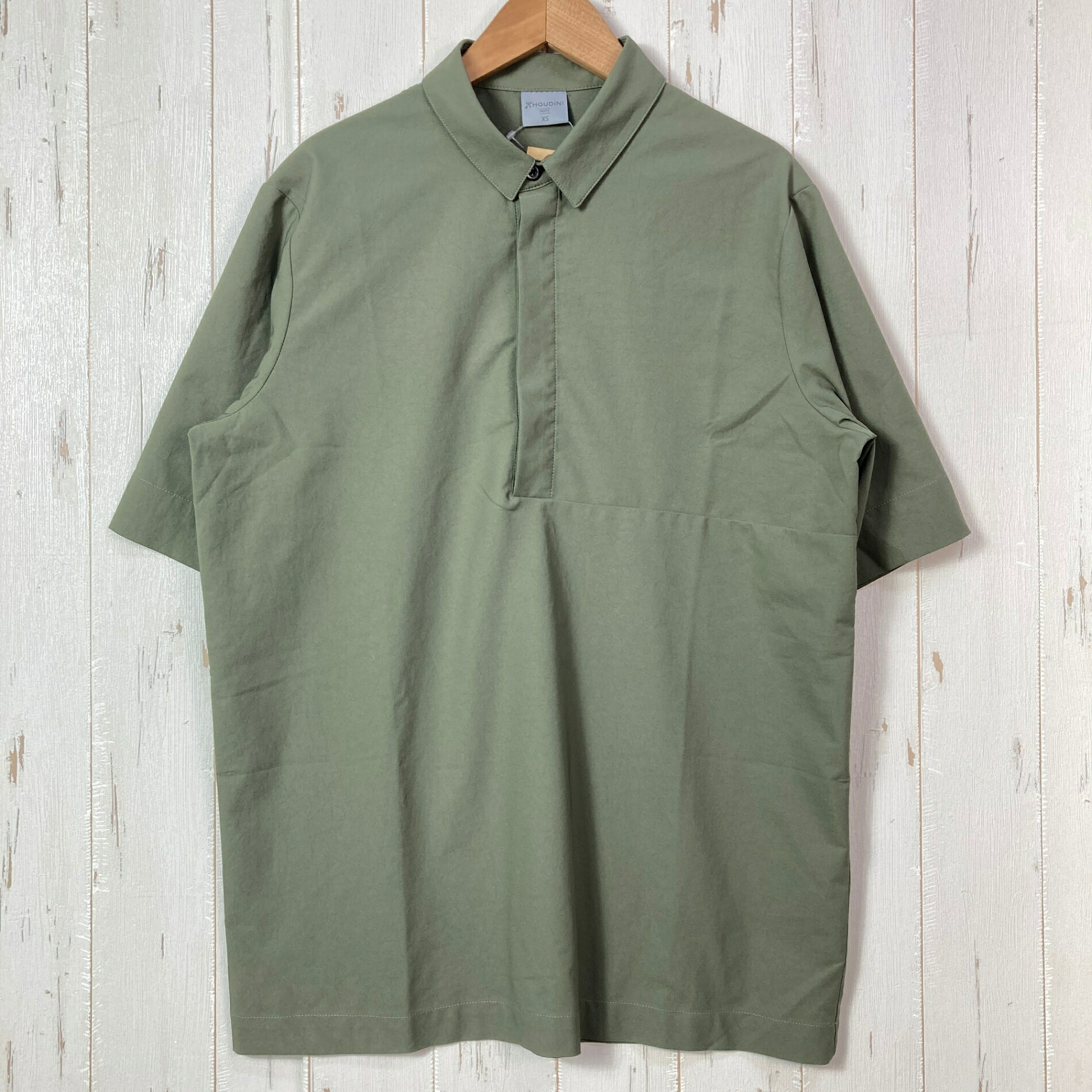 乐天商城 - 【Men's XS グリーン系】 Houdini ( フーディニ ) コスモシャツ Cosmo Shirt ポリエステル ウェア トップス インナー シャツ ショートスリーブシャツ 化繊 z00054818 化繊 ショートスリーブシャツ インナー シャツ トップス