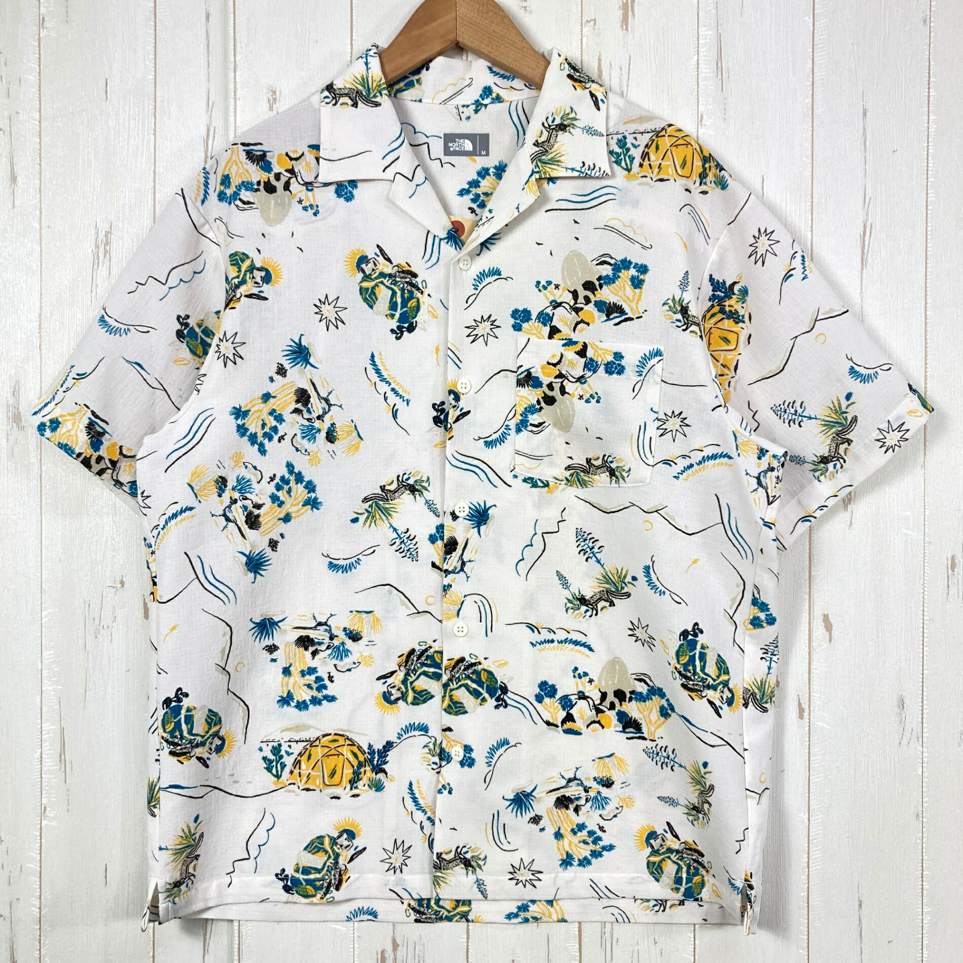 樂天商城 - 【Men's M アイボリー系】 The North Face ( ザ・ノースフェイス ) ショート スリーブ クライミング サマー シャツ S/S Climbing Summer Shirt MI モダントワールアイボリー 生産終了モデル 入手困難 ポリエステル ウ