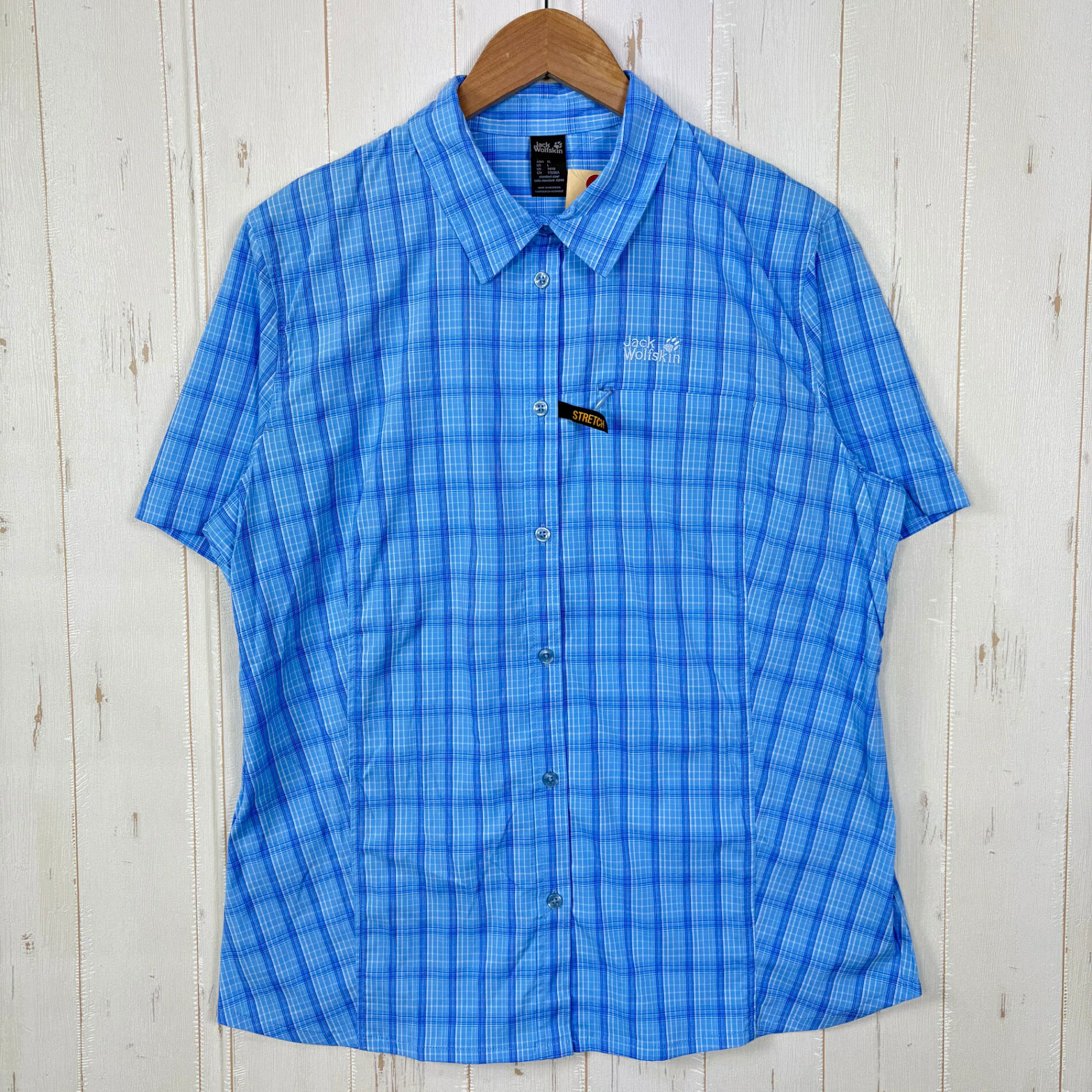 乐天商城 - 【Women's L ブルー系】 Jackwolfskin ( ジャックウルフスキン ) センタウラ シャツ Centaura Shirt ナイロン ウェア トップス インナー シャツ ショートスリーブシャツ 化繊 z00054717 化繊 ショートスリーブシャツ