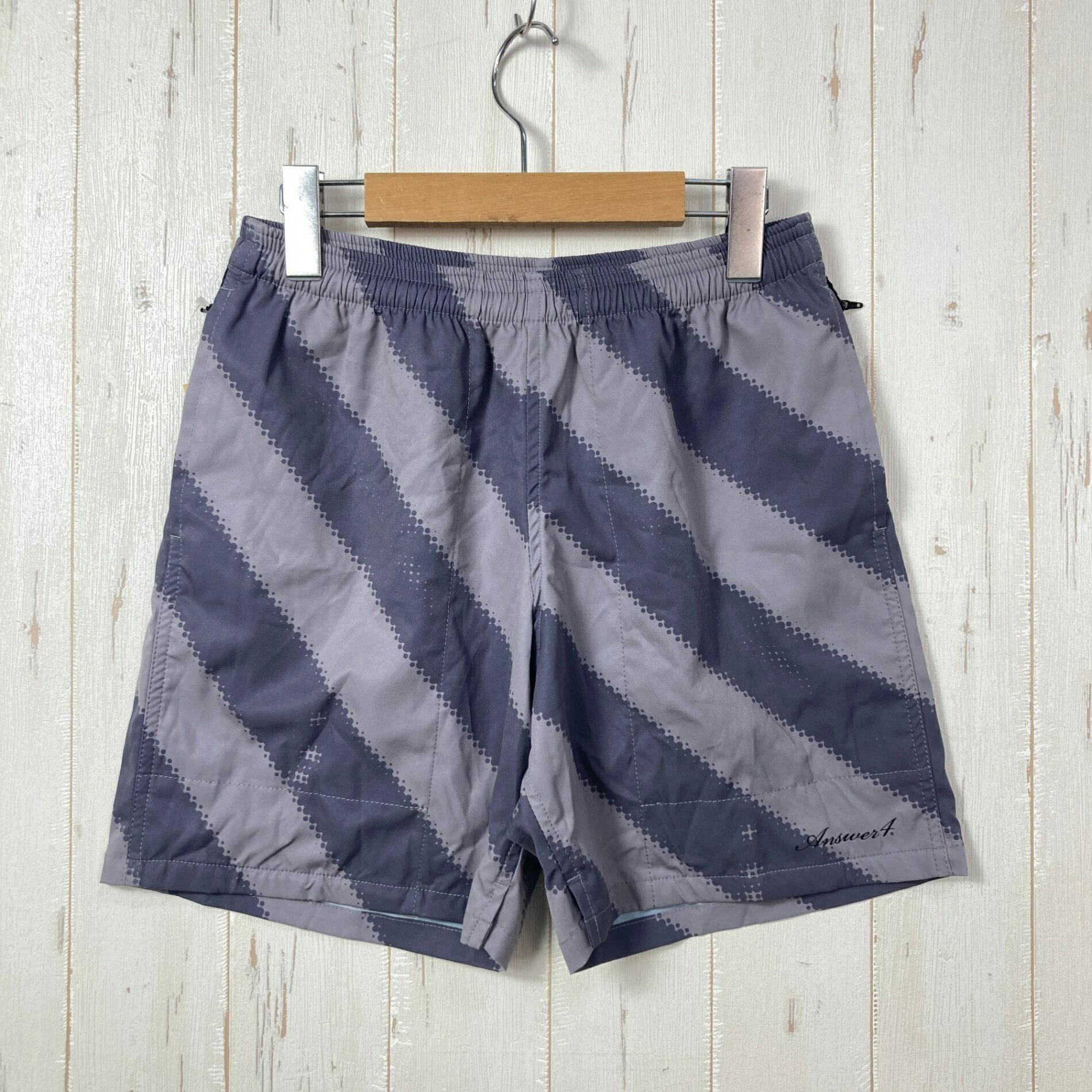 乐天商城 - 【Men's M グレー系】 Answer4 ( アンサーフォー ) フォーポケット ショートパンツ 走るパンクス バージョン 4Pocket Short Pants 走るパンクス ver. ストライプグレー 生産終了モデル 入手困難 ポリエステル ウェア ボトム