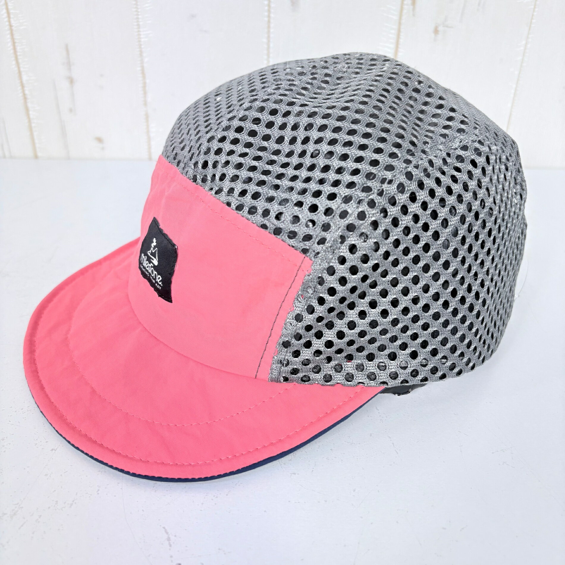 樂天商城 - 【OneSize ピンク系】 Milestone ( マイルストーン ) オリジナル キャップ original cap コーラルオレンジ / グレイ ナイロン ウェア ウェア小物 ヘッドウェア キャップ z00057507 コーラルオレンジ / グレイ キャップ