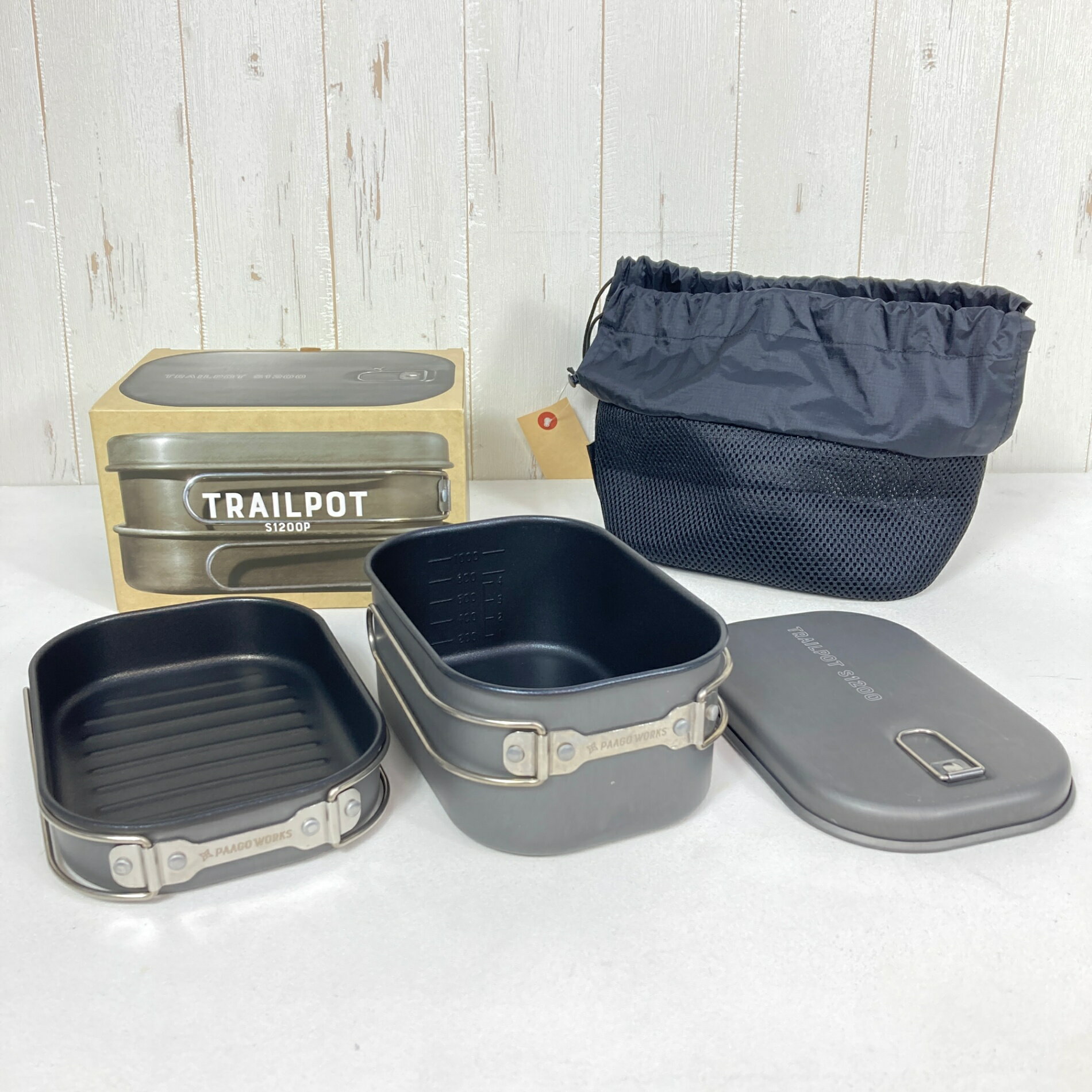 Cookware, Bbq Goods - 【OneSize グレー系】 Paago Works ( パーゴワークス ) トレイル ポット S1200P TRAILPOT S1200P ダークグレー アルミ クックウェア クッカー コッフェル z00057717 ダークグレー クッカー コッフェル クックウ