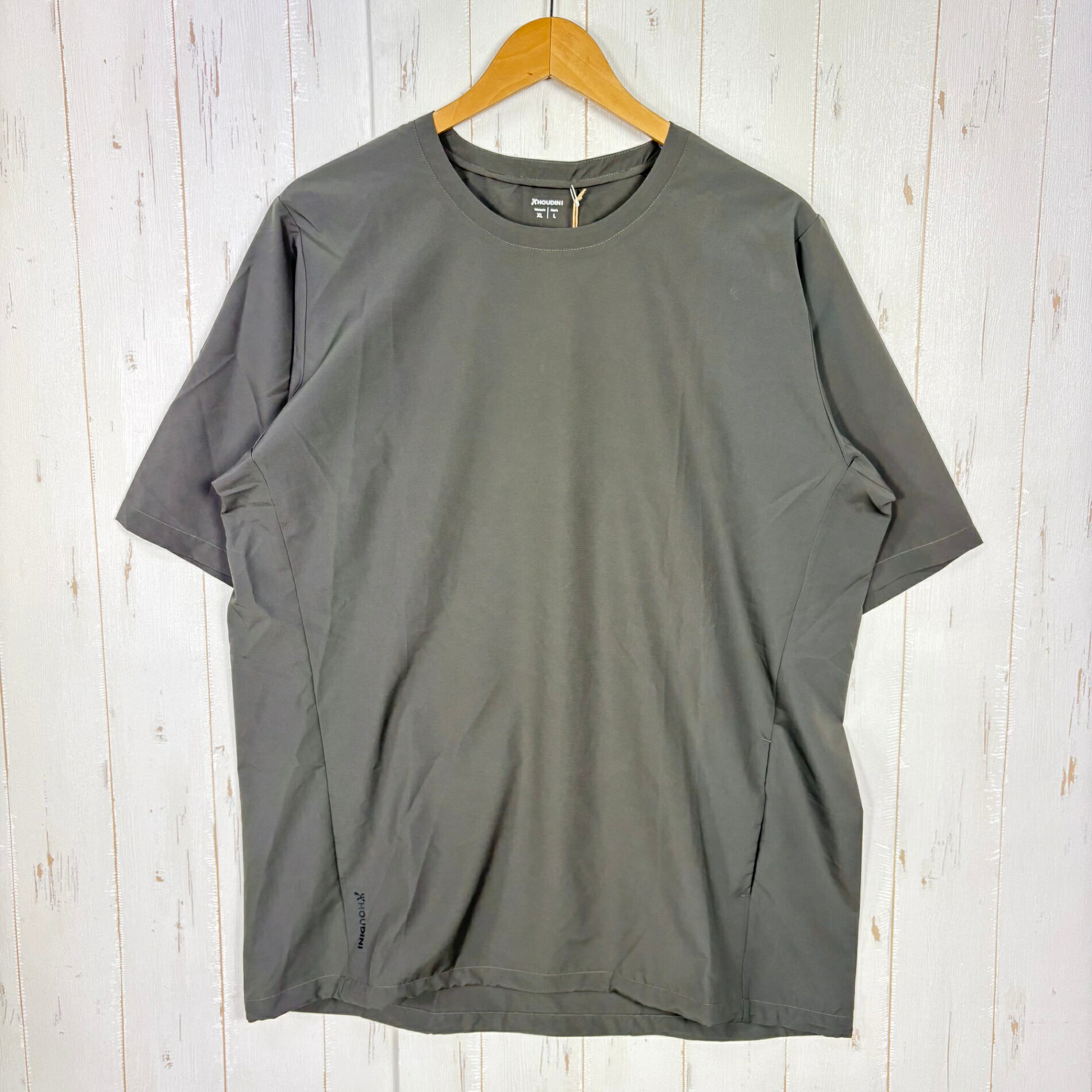 【Unisex L グリーン系】 Houdini ( フーディニ ) ウェザー ティー Weather Tee 159784 Baremark Green z00058222 Baremark Green 化繊 ショートスリーブTシャツ クルーネック インナー シャツ