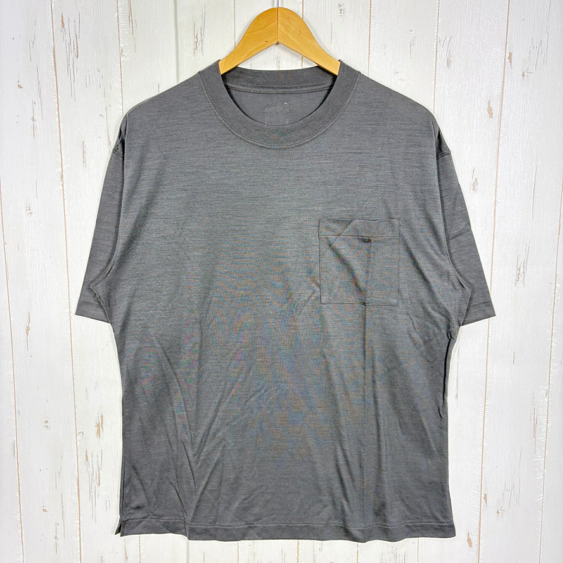 樂天商城 - 【Unisex 3 グレー系】 迷迭香 ( マンネンロウ ) ウールハイカーティー Wool Hiker Tee MCS-2B GRY z00058297 GRY ウール ショートスリーブTシャツ クルーネック インナー シャツ トップス ウェア