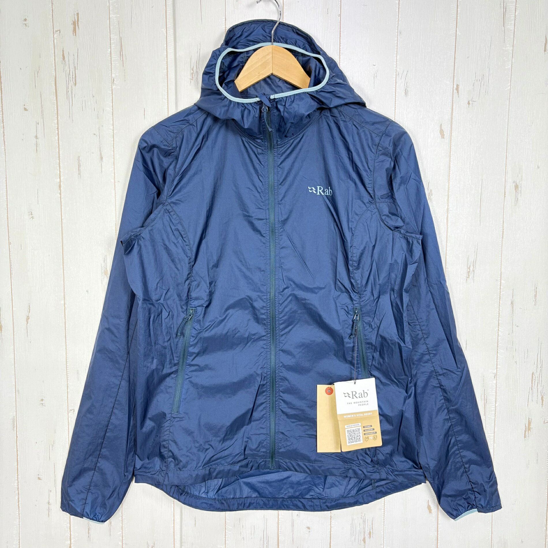 樂天商城 - 【Women's M ブルー系】 Rab ( ラブ ) バイタル フーディ Vital Hoody QWS-50 Tempest Blue z00058292 Tempest Blue ウィンドシェル アウター ジャケット トップス ウェア