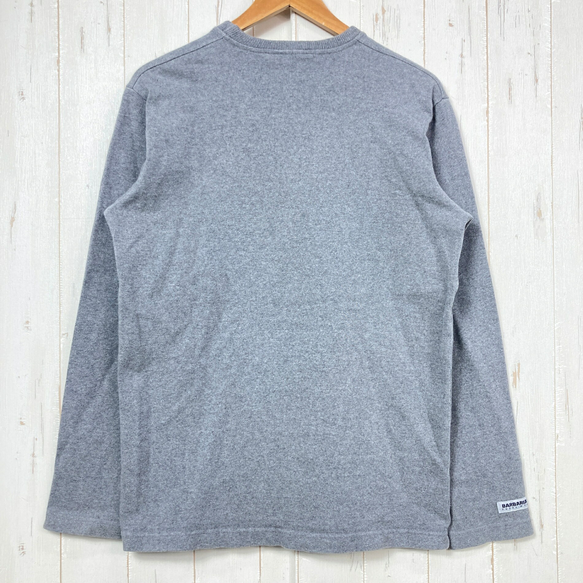 【Men's M グレー系】 Barbarian ( バーバリアン ) コットン ロングスリーブ ティ...