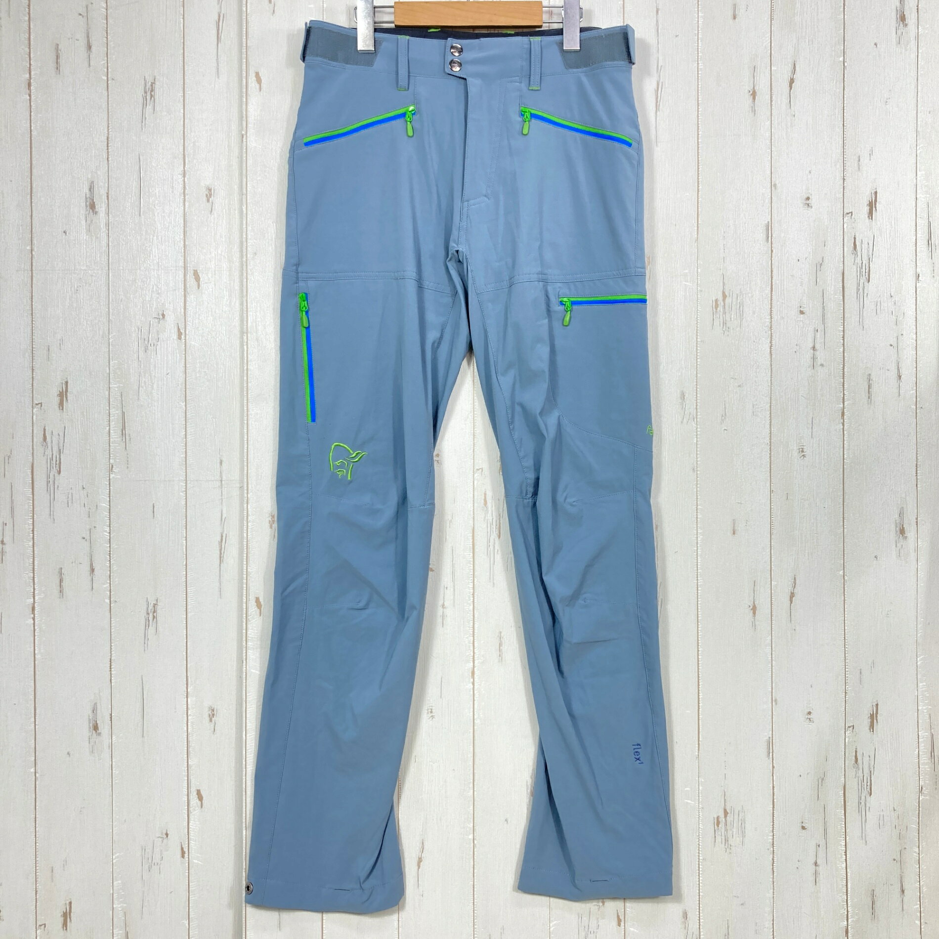 【Men's S ブルー系】 Norrona ( ノローナ ) フォルケティン フレックス1 パンツ Falketind Flex1 Pants ナイロン ウェア ボトムス ロングパンツ ソフトシェル z00058634 ソフトシェル ロングパンツ ボトムス ウ
