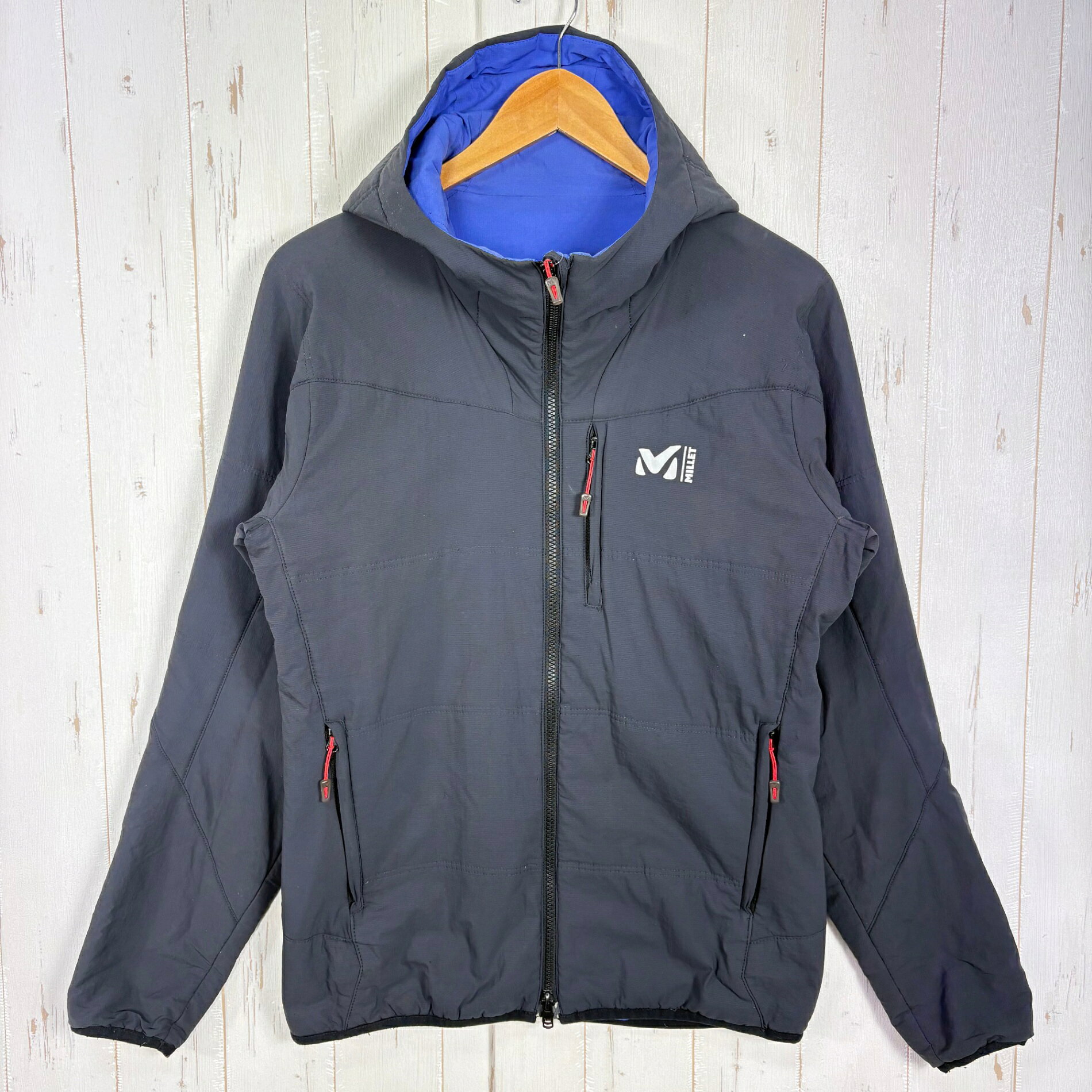 【Men's S ブラック系】 Millet ( ミレー ) トイ 3D インシュレーテッド ストレッチ フーディ TOI 3D INSULATED STRETCH HOODIE 化繊ダウン ウェア トップス アウター ジャケット 化繊インサレーション z00057