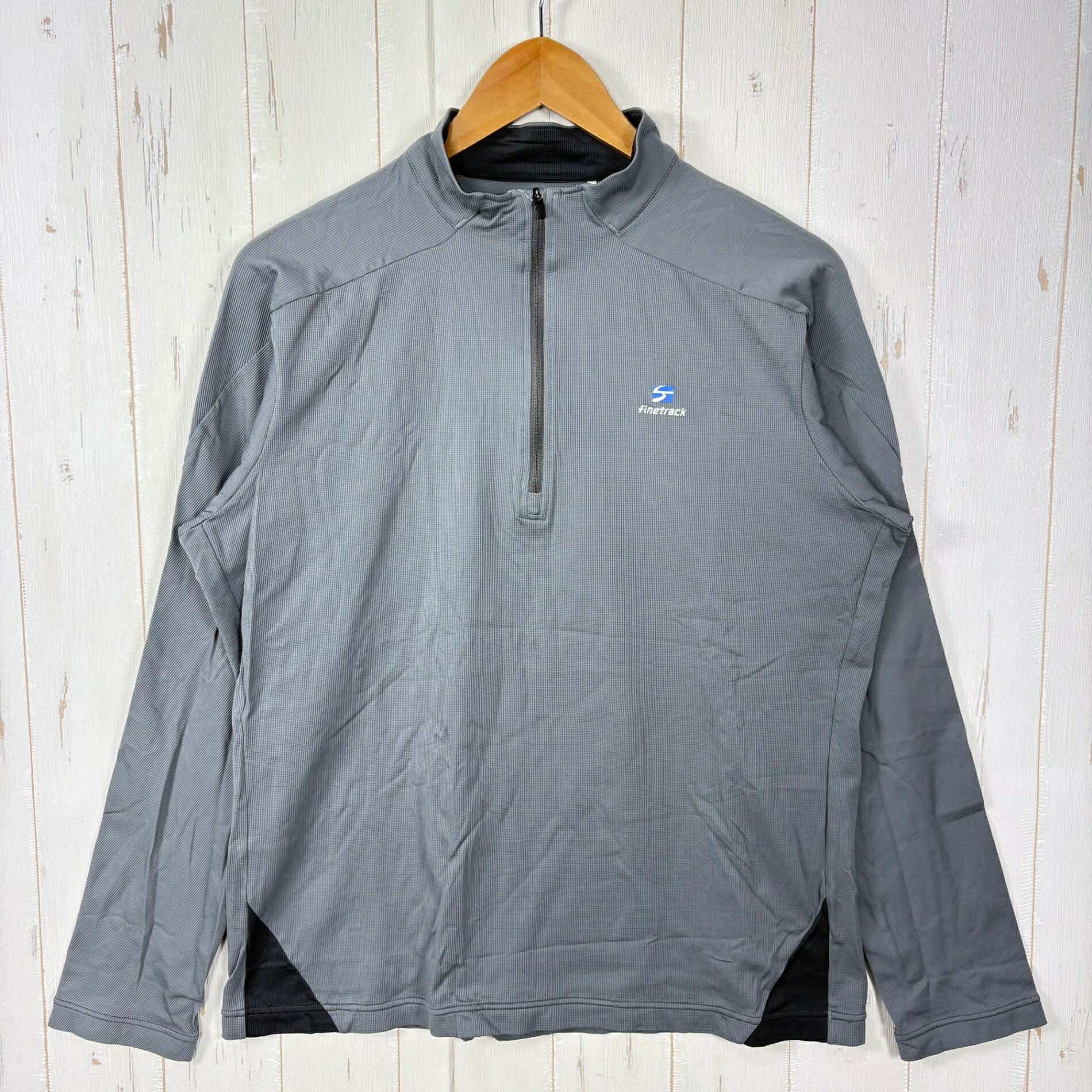 【Men's L グレー系】 Finetrack ( ファイントラック ) ドラウト タフ ジップネッ...