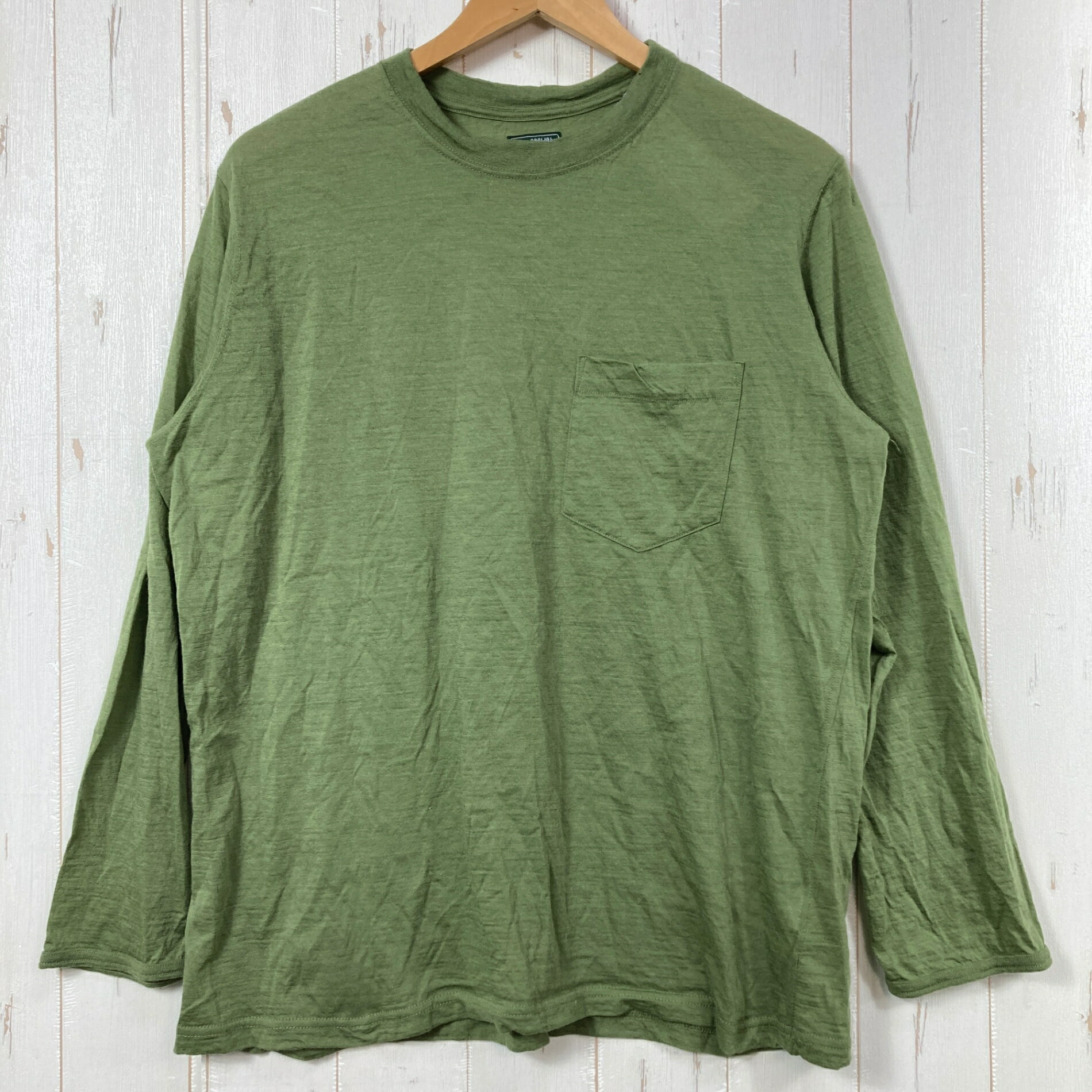 Rakuten - 【Men's L グリーン系】 Brown By 2Tacs ( ブラウン By ツータックス ) バー #1 クルー 軽エディション BAA #1 crew 軽Edition 生産終了モデル 入手困難 Moonlightgear コラボ ウール ウェア トップス