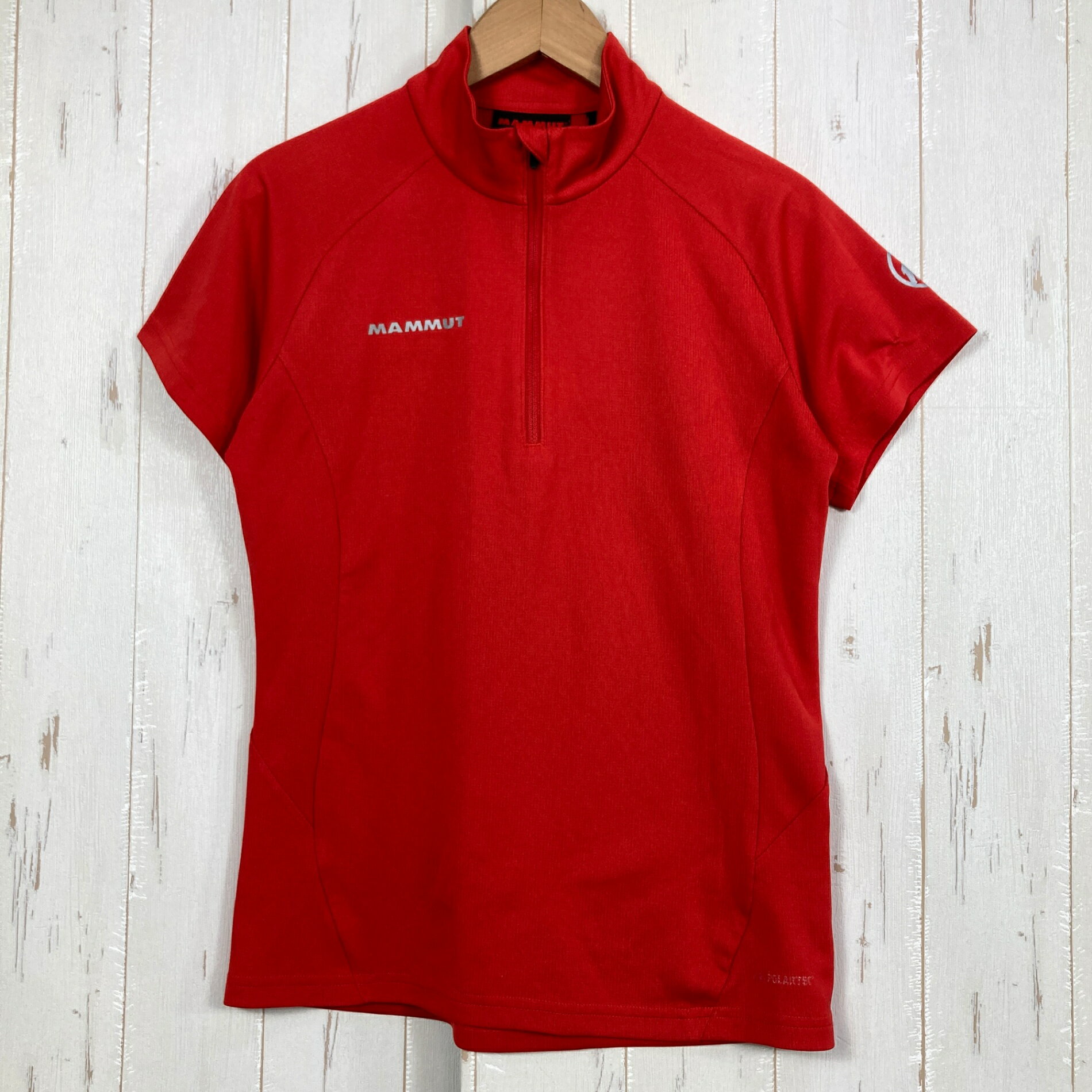 Rakuten - 【Women's XS レッド系】 Mammut ( マムート ) トレイル ハーフスリーブ ジップシャツ Trail Half Sleeve Zip Shirt ウェア トップス インナー シャツ ショートスリーブシャツ 化繊 ポーラテック・パワードライ z00059