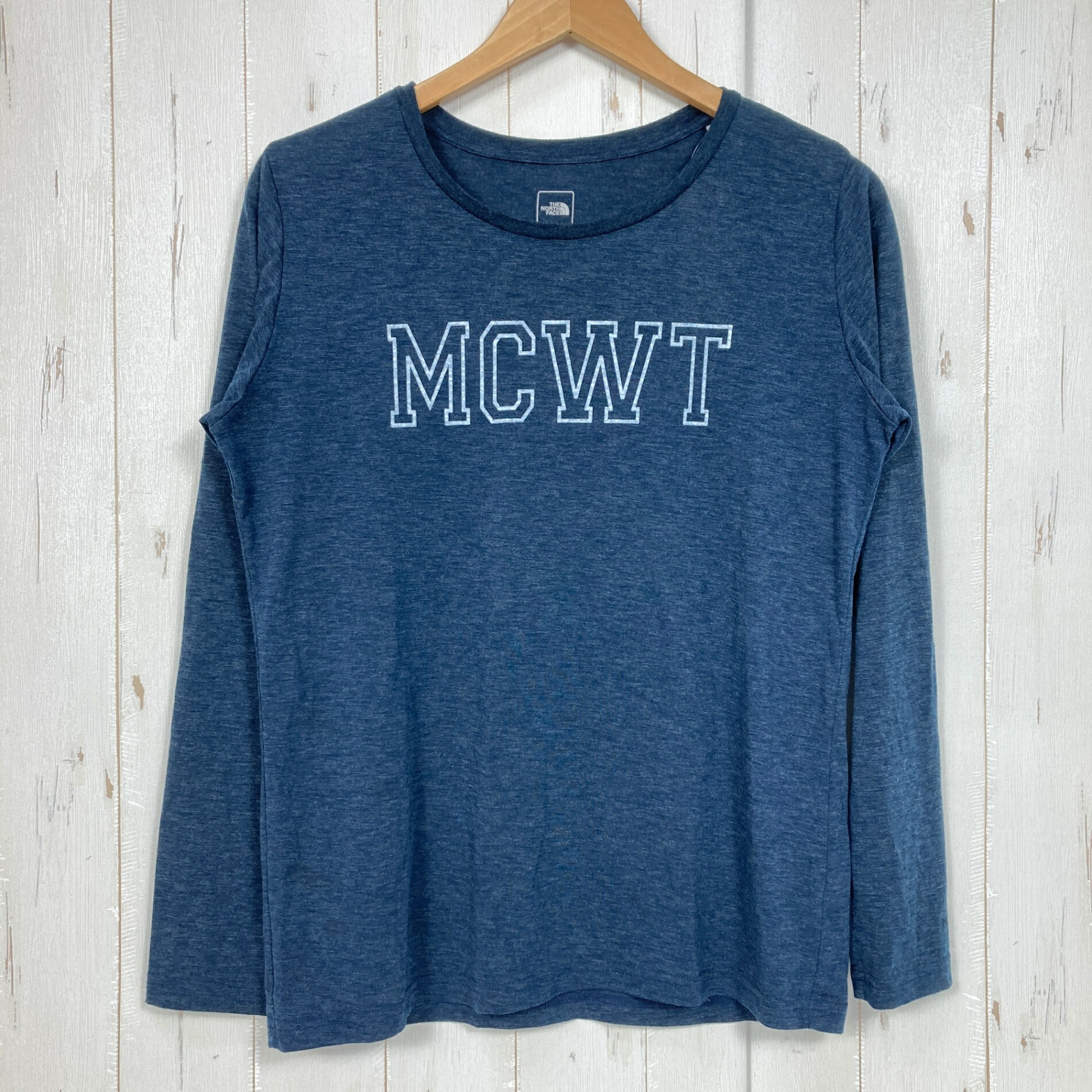 【Women's XL ネイビー系】 The North Face ( ザ・ノースフェイス ) ロングスリーブ RDT ウール クルー ポリエステル ウェア トップス インナー シャツ ロングスリーブTシャツ クルーネック ウール z00058999 ウール ロングスリ