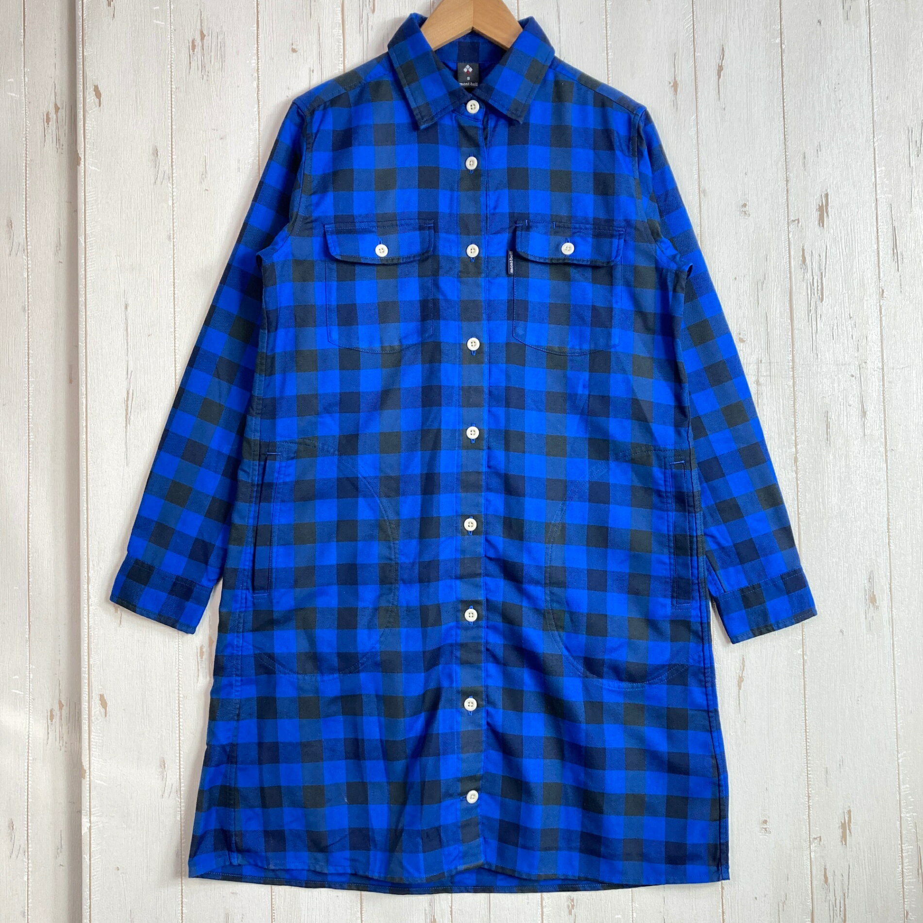 【Women's S ブルー系】 Montbell ( モンベル ) ウィックオーディー シャツ ワンピ...