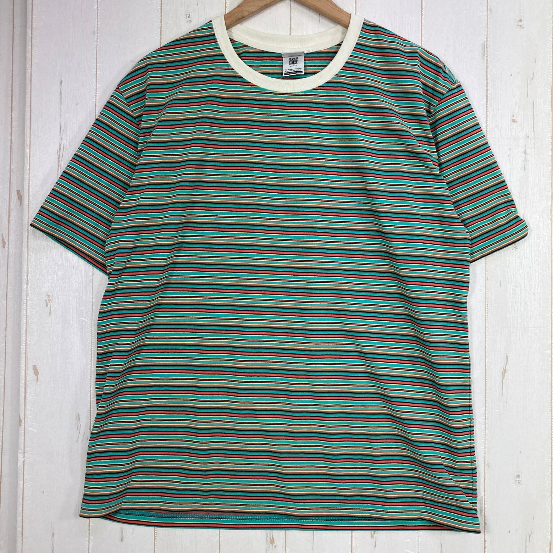  Bring ( ブリング ) ドライコットニー マルチボーダー ティーシャツ DRYCOTTONY MULTI BORDER T-SHIRT ポリエステル ウェア トップス インナー シャツ ショートスリーブTシャツ クルーネック 化