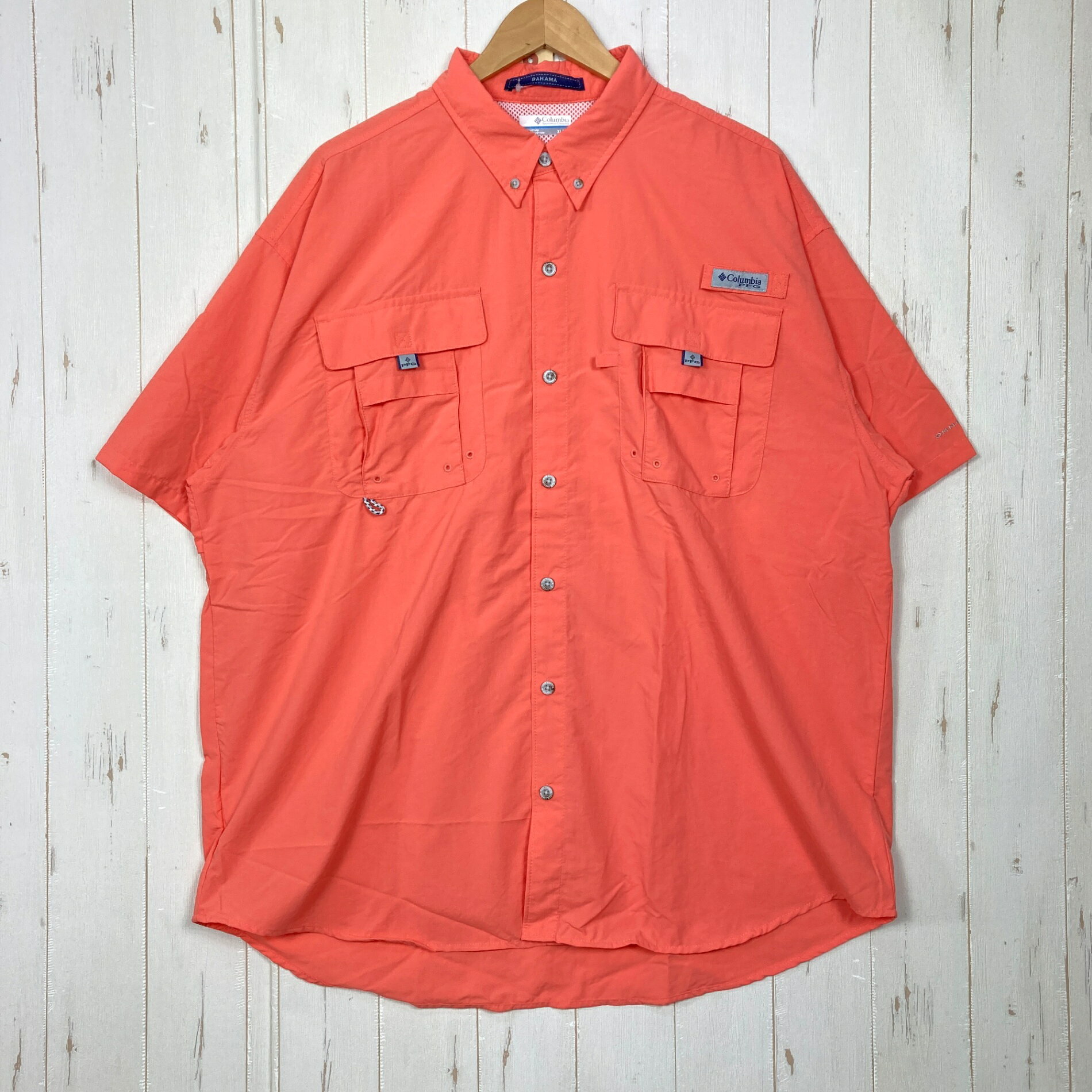 【Men's XL ピンク系】 Columbia ( コロンビア ) バハマ 2 ショートスリーブ シャ...