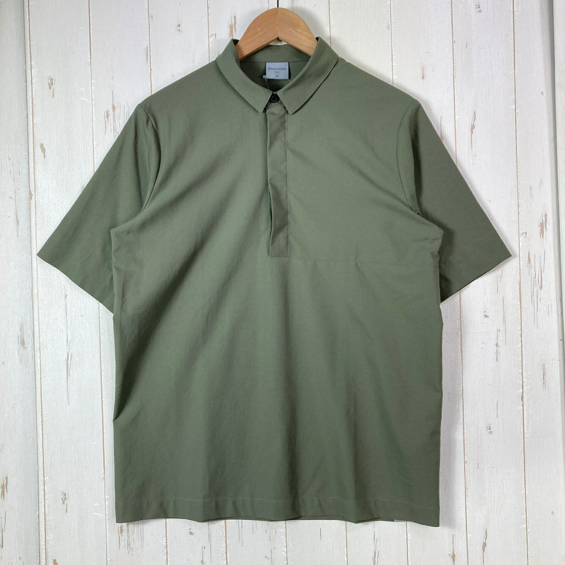 【Men's XS グリーン系】 Houdini ( フーディニ ) コスモ シャツ Cosmo Shirt ポリ...