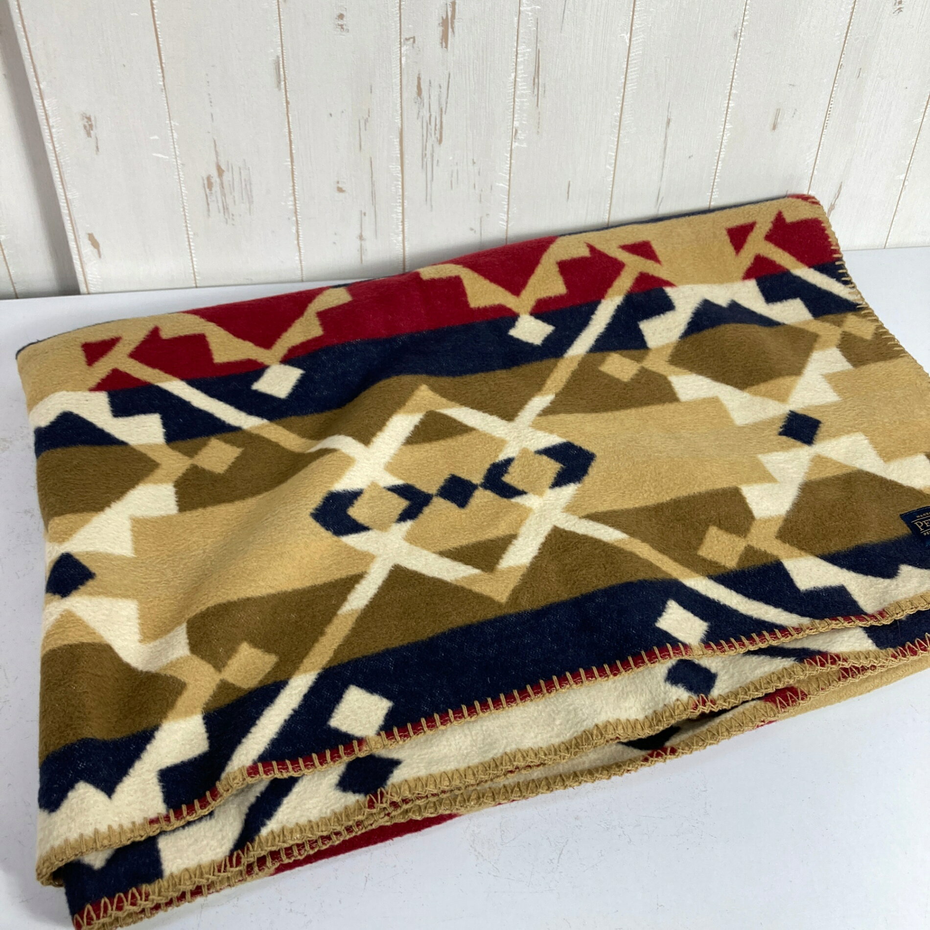 【OneSize ベージュ系】 Pendleton ( ペンドルトン ) クラシック ジャガード大判ひ...