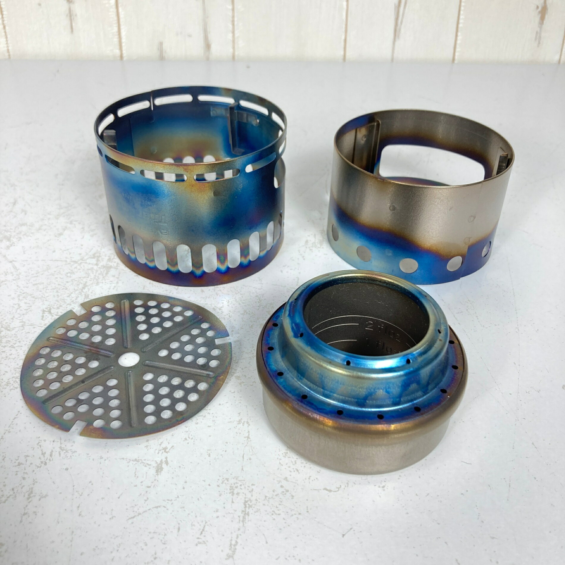 【OneSize グレー系】 Evernew ( エバニュー ) アルコール ストーブ スタンド DX セット Alcohol Stove Stand DX Set チタン クックウェア バーナー ストーブ z00060038 バーナー ストーブ クックウェア