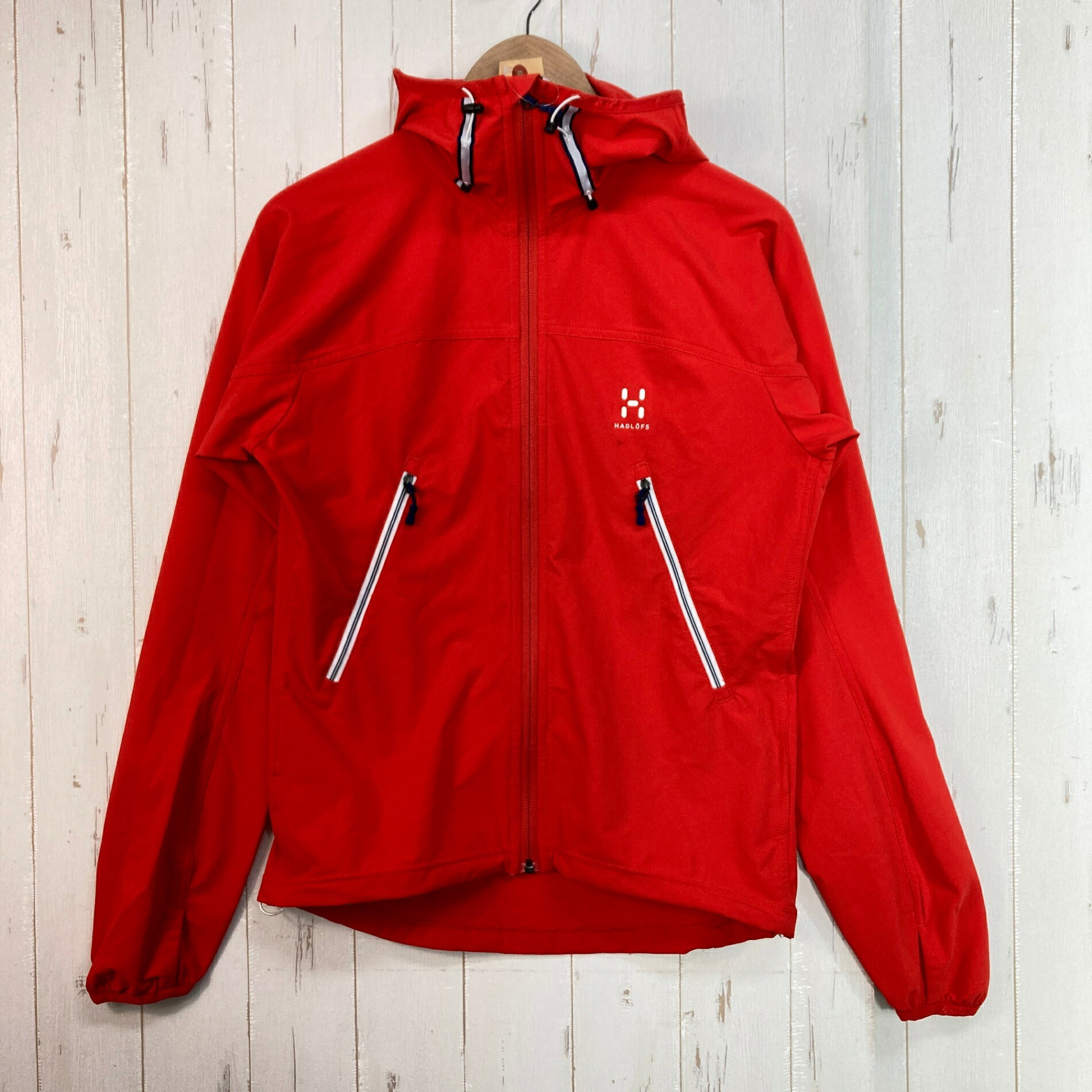 【Men's XS レッド系】 Haglofs ( ホグロフス ) ボア フード Boa Bood ソフトシェル フーディ ジャケット ナイロン ウェア トップス アウター ジャケット ソフトシェル z00060384 ソフトシェル アウター ジャケット トップス