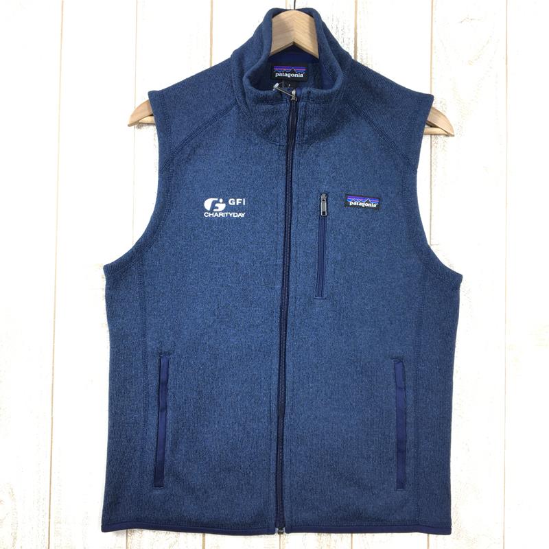 【中古】 【MEN's S】 パタゴニア ベター セーター ベスト Better Sweater Vest フリース 企業刺繍 ユニフォーム PATAGONIA 25881 ブルー系